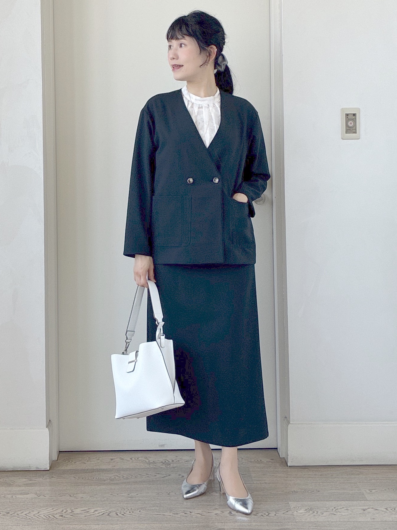  beni_gingerさんの「Reflect｜【単品使い◎】ジャケット＋ナロースカートセット」を使ったコーディネート