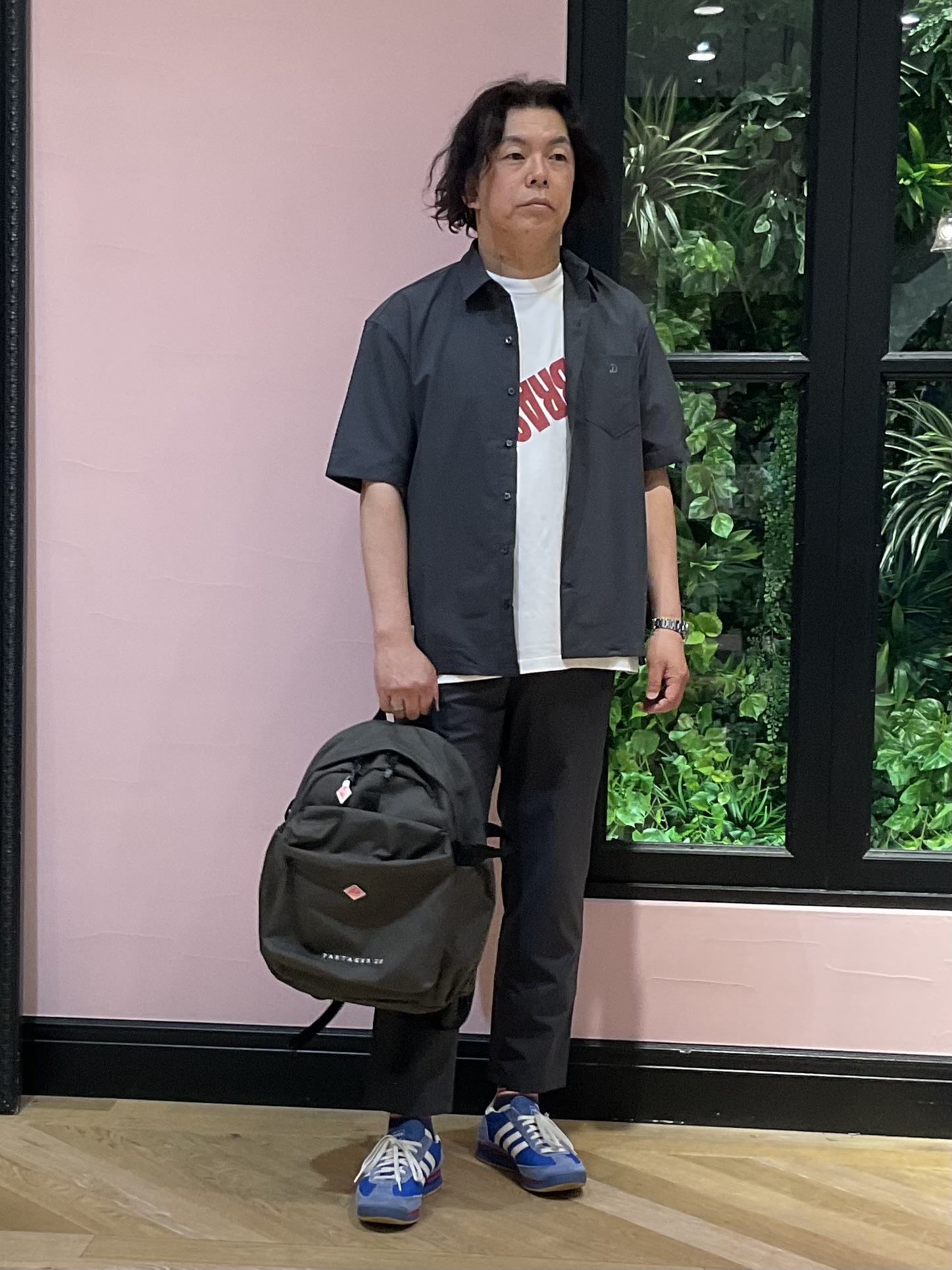 Nagaseさんの「DRESSTERIOR｜【セットアップ可/速乾/防しわ】COOL DOTS ショートスリーブシャツ」を使ったコーディネート