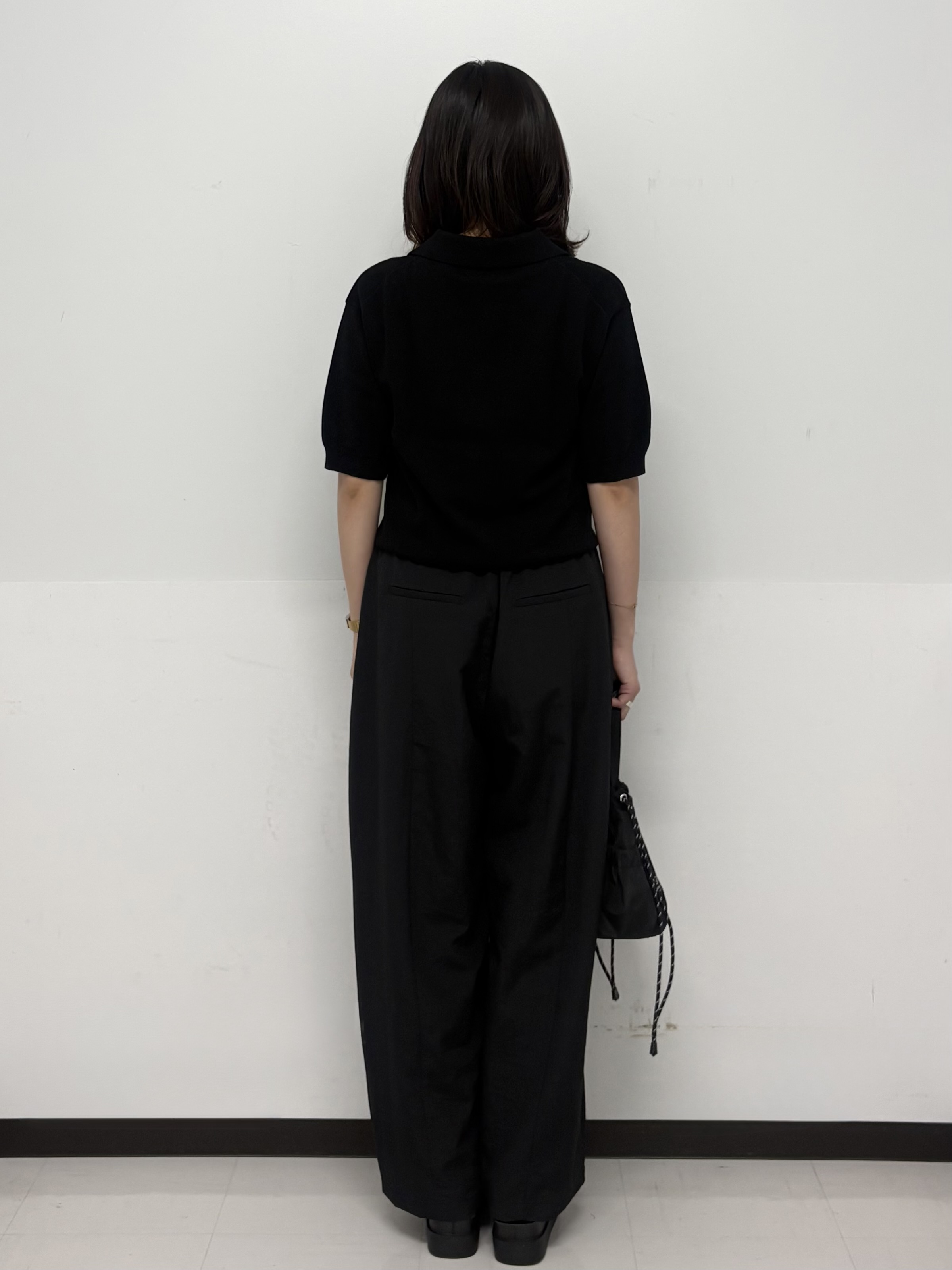 Hazukiさんの「OPAQUE.CLIP｜ビッグポロ衿ニット【洗濯機OK】」を使ったコーディネート