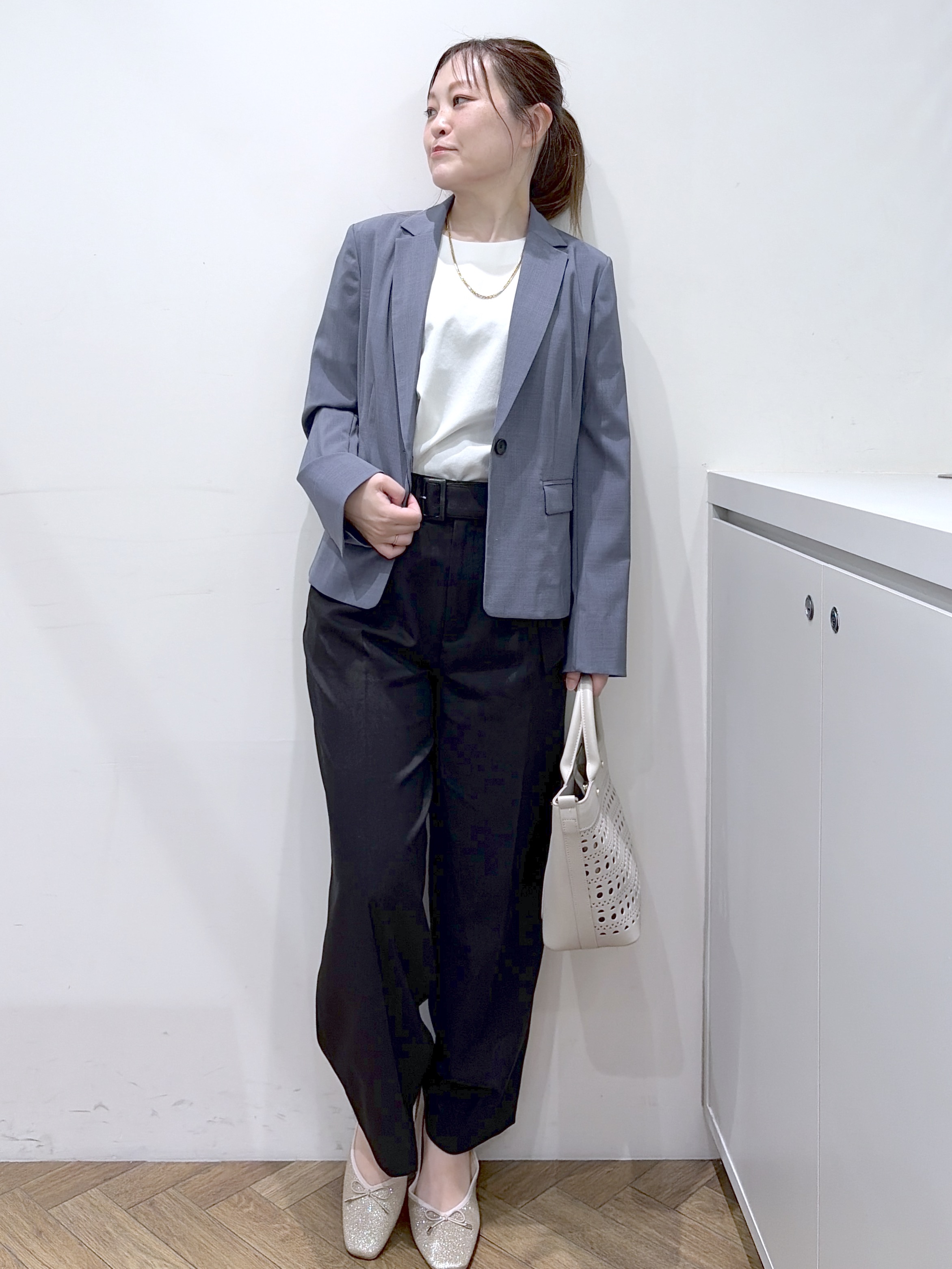 Junさんの「index｜【接触冷感／吸水速乾】セットアップ対応ストレッチテーラードジャケット《イージーアイロン／洗濯機OK／」を使ったコーディネート