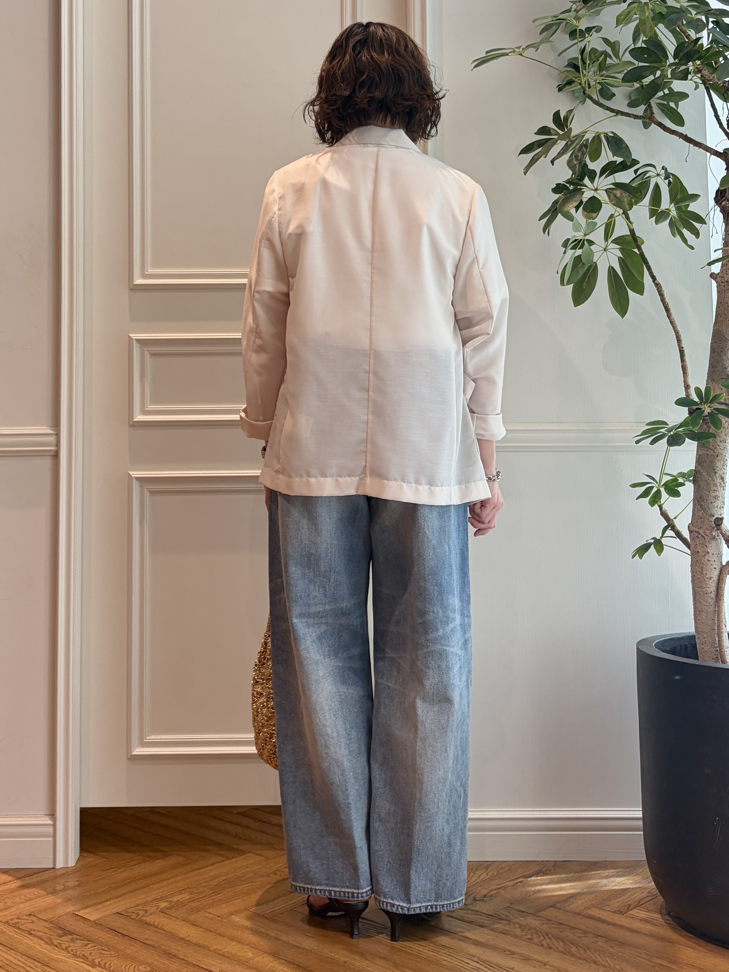 nakaoさんの「DRESSTERIOR｜【接触冷感/防シワ機能/ウォッシャブル】クールタッチ リネンブレンドシアージャケット」を使ったコーディネート