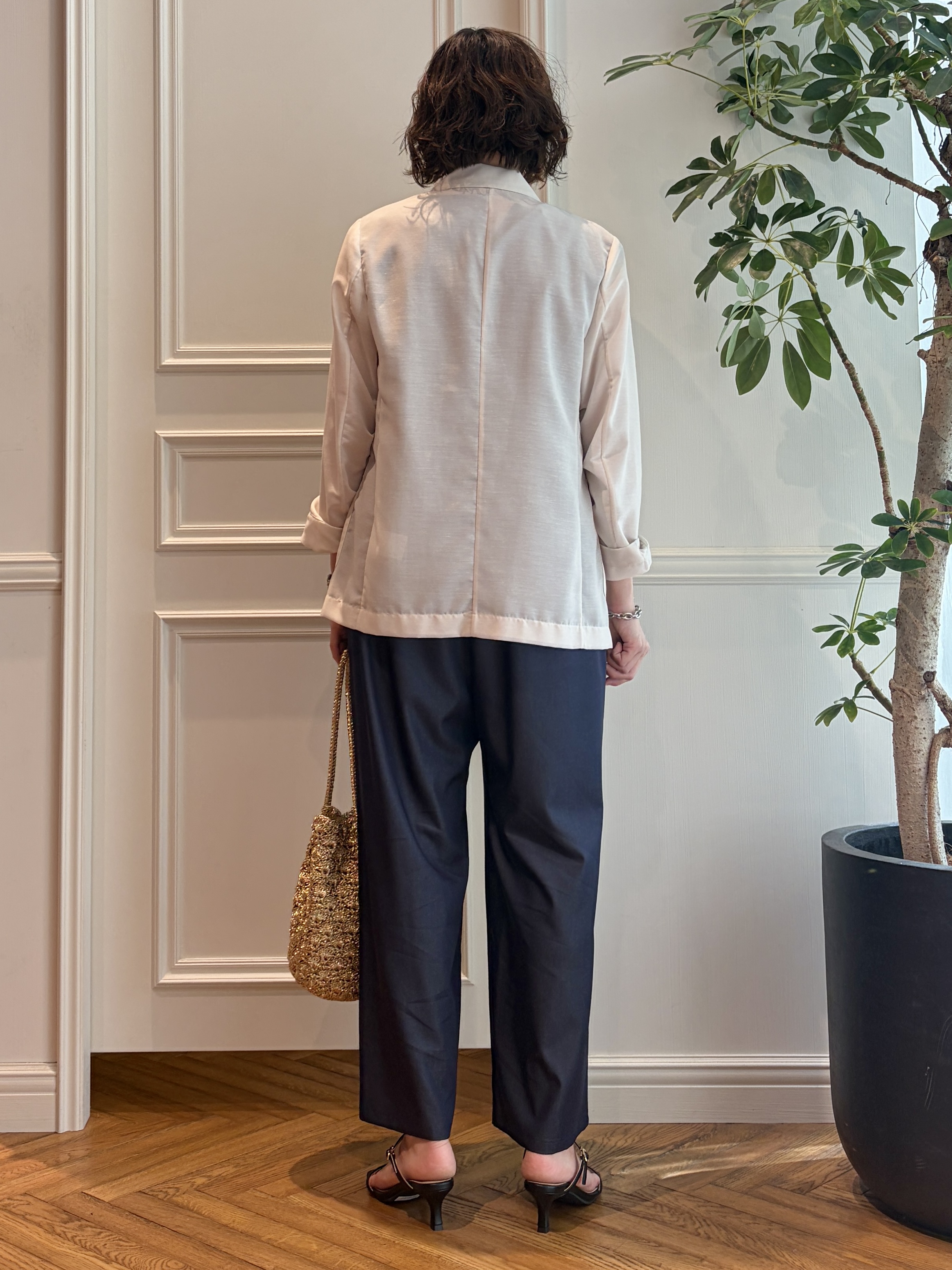 nakaoさんの「DRESSTERIOR｜【接触冷感/防シワ機能/ウォッシャブル】クールタッチ リネンブレンドシアージャケット」を使ったコーディネート