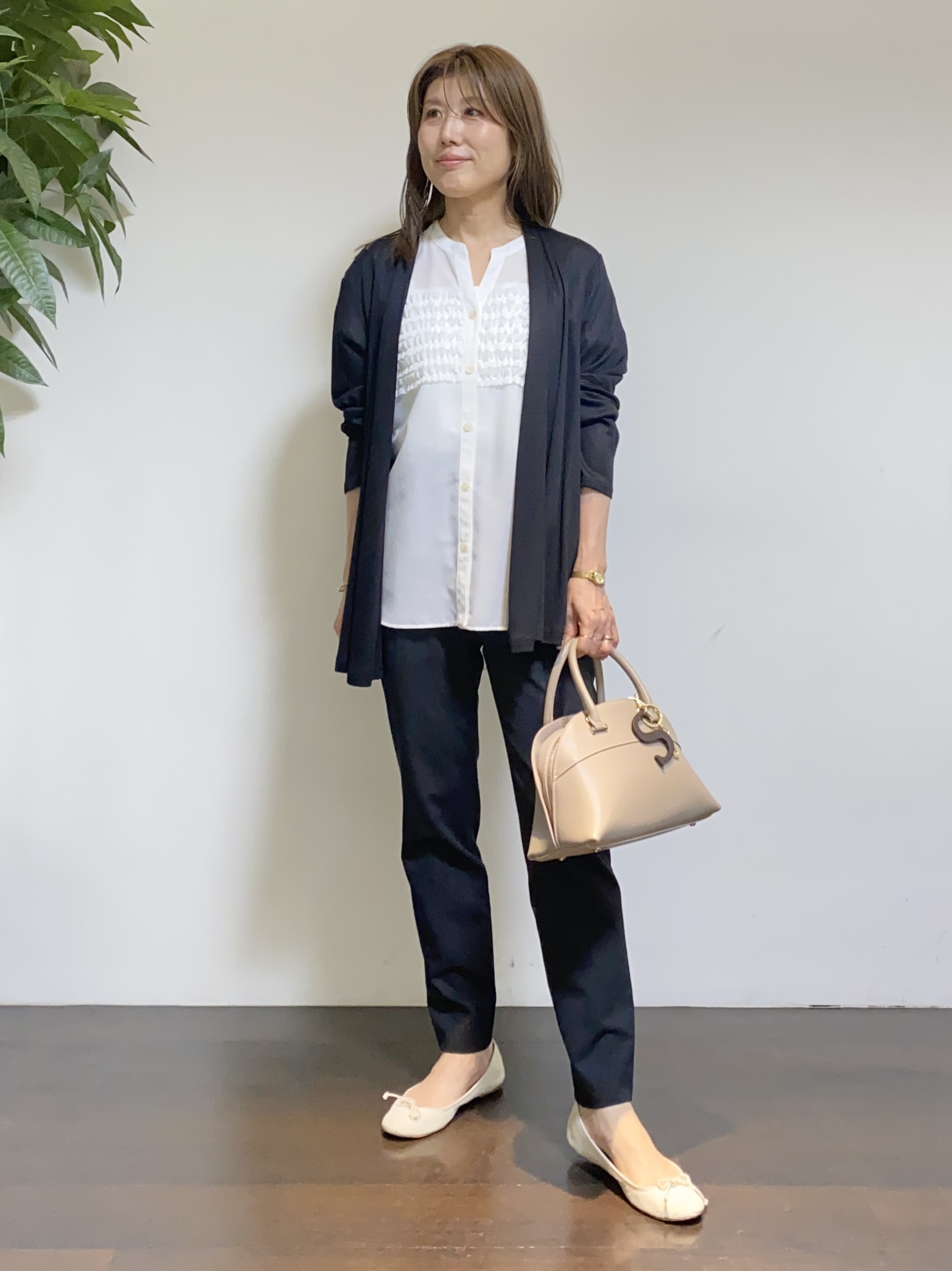 tomoさんの「UNTITLED｜【接触冷感/UVカット/遮熱機能】フライスジャージカーディガン」を使ったコーディネート