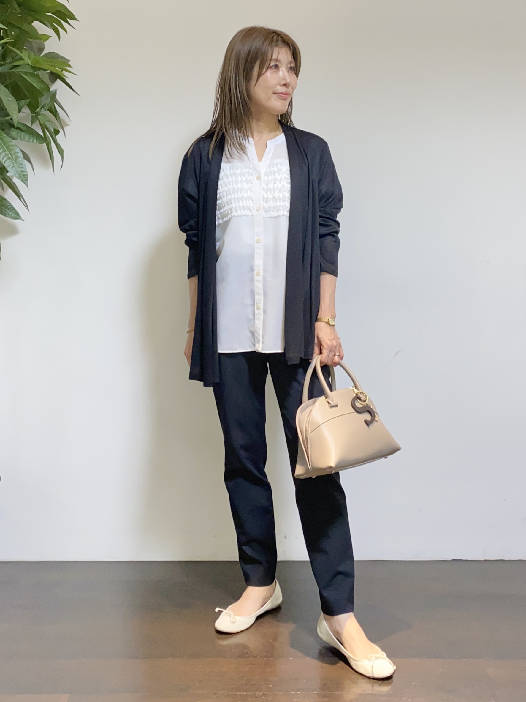 tomoさんの「UNTITLED｜【接触冷感/UVカット/遮熱機能】フライスジャージカーディガン」を使ったコーディネート