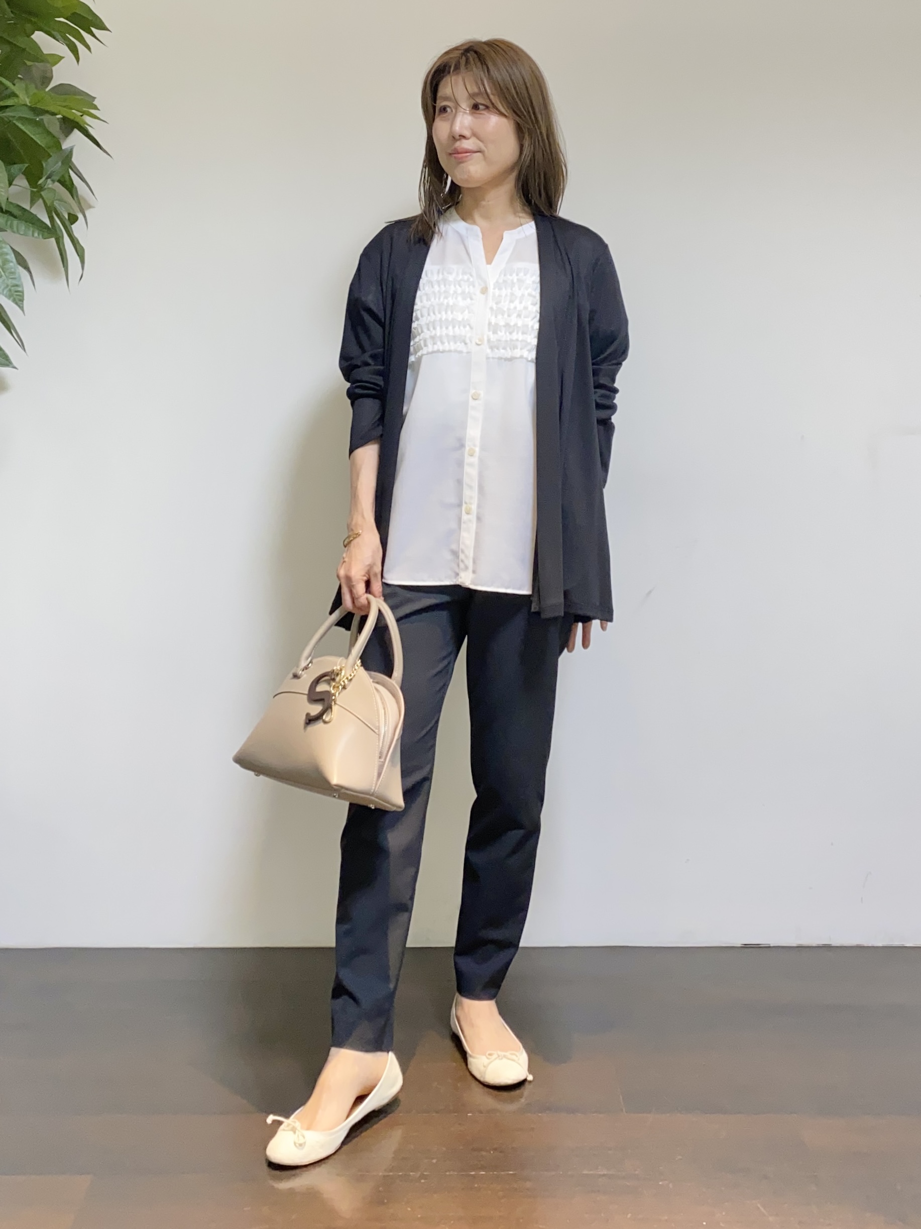 tomoさんの「UNTITLED｜【接触冷感/UVカット/遮熱機能】フライスジャージカーディガン」を使ったコーディネート