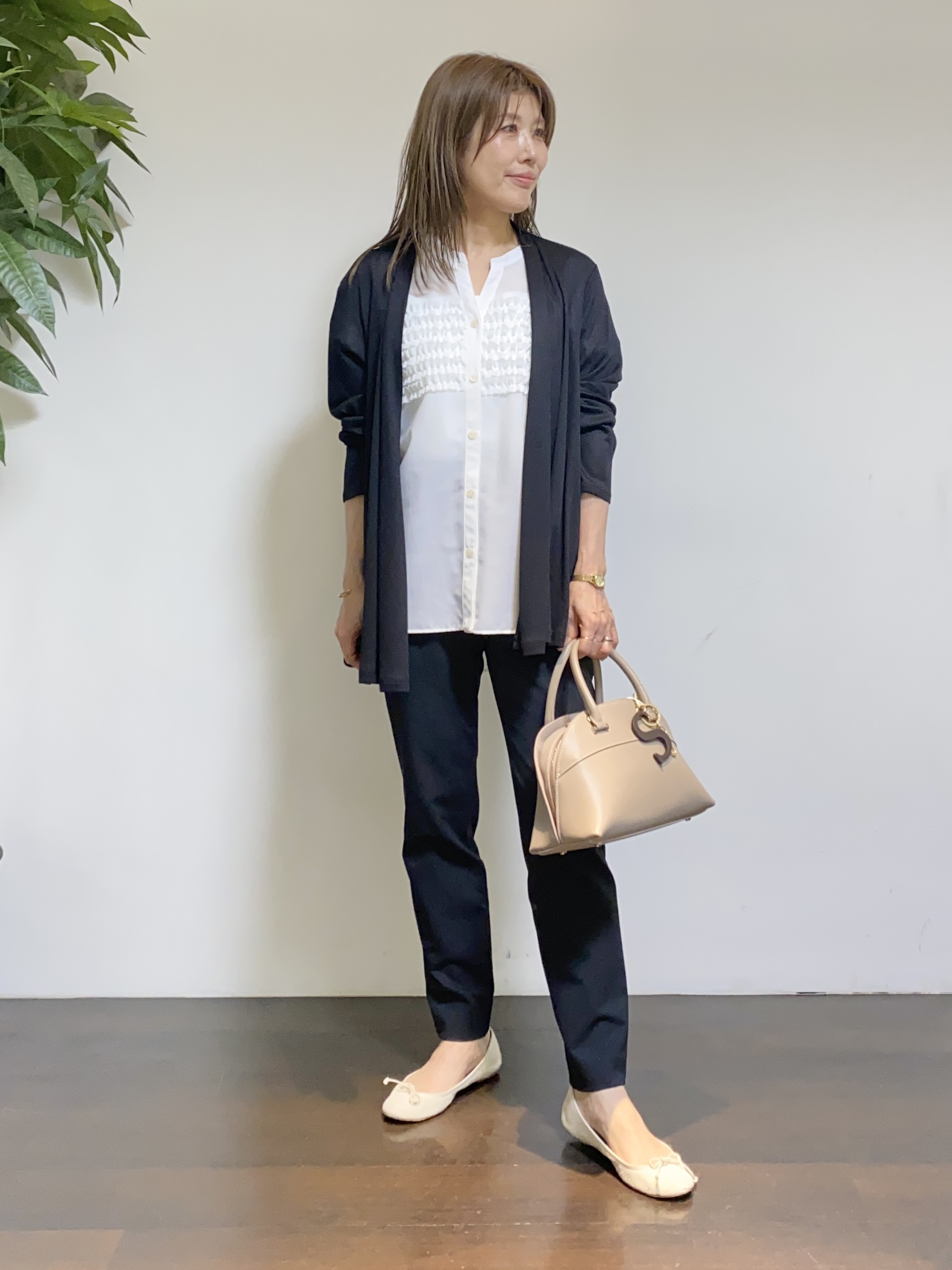 tomoさんの「UNTITLED｜【接触冷感/UVカット/遮熱機能】フライスジャージカーディガン」を使ったコーディネート