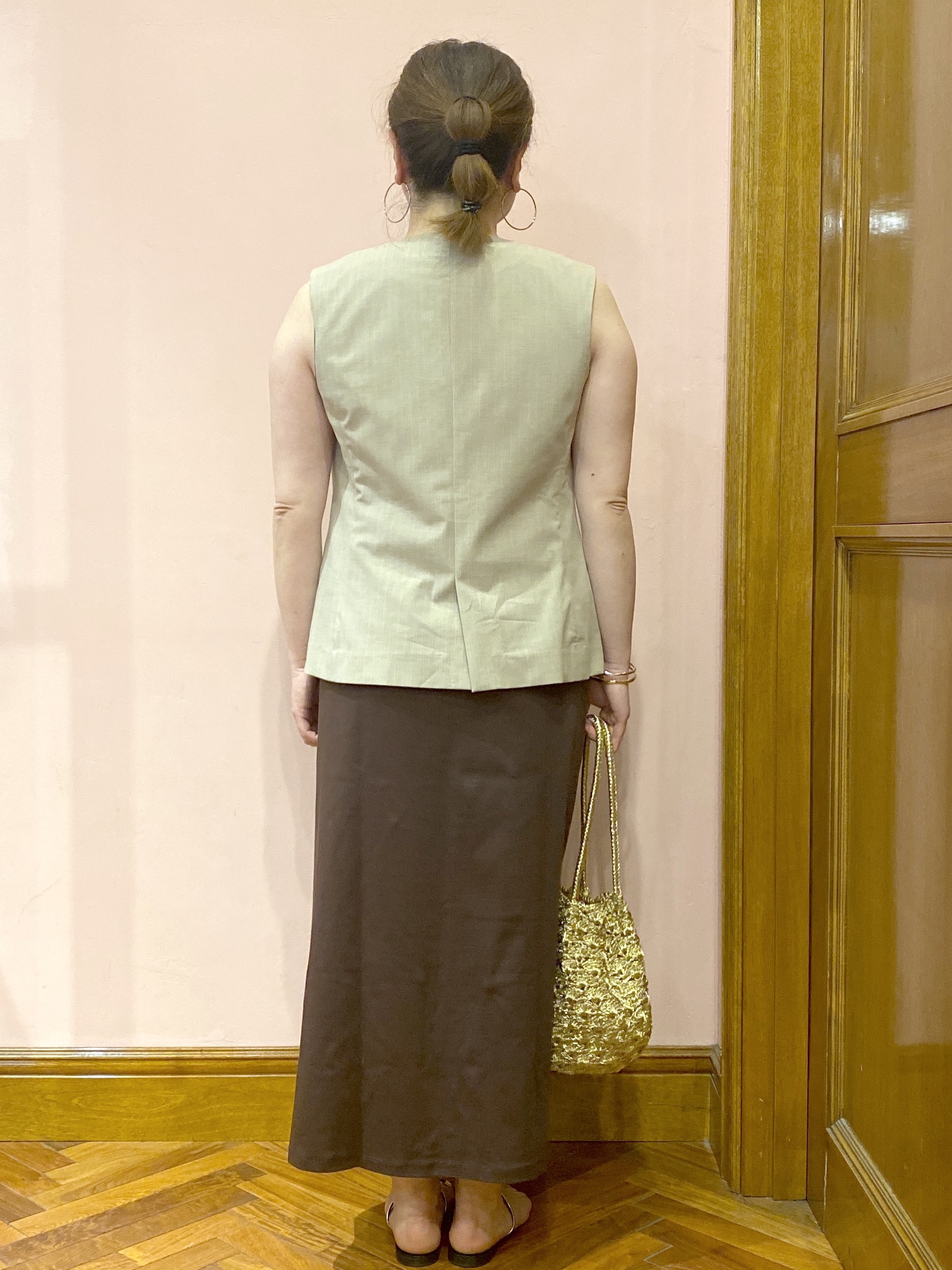 Ayano.Kさんの「DRESSTERIOR｜【セットアップ可/ウォッシャブル】セットアップストライプジレ」を使ったコーディネート