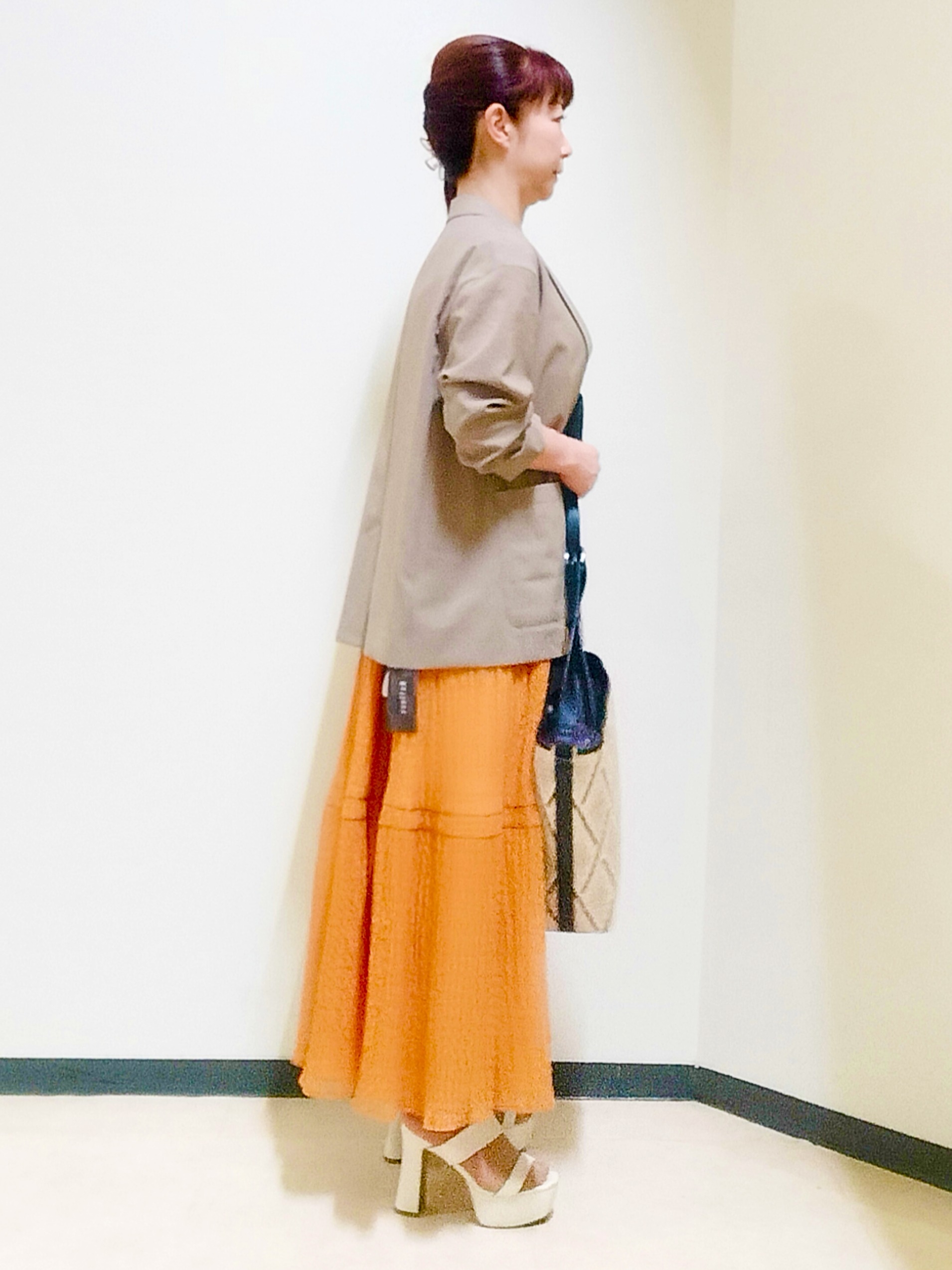 花さんの「Reflect｜【SS-4Lサイズ／接触冷感／シワになりにくい】リラクシーテーラードジャケット」を使ったコーディネート