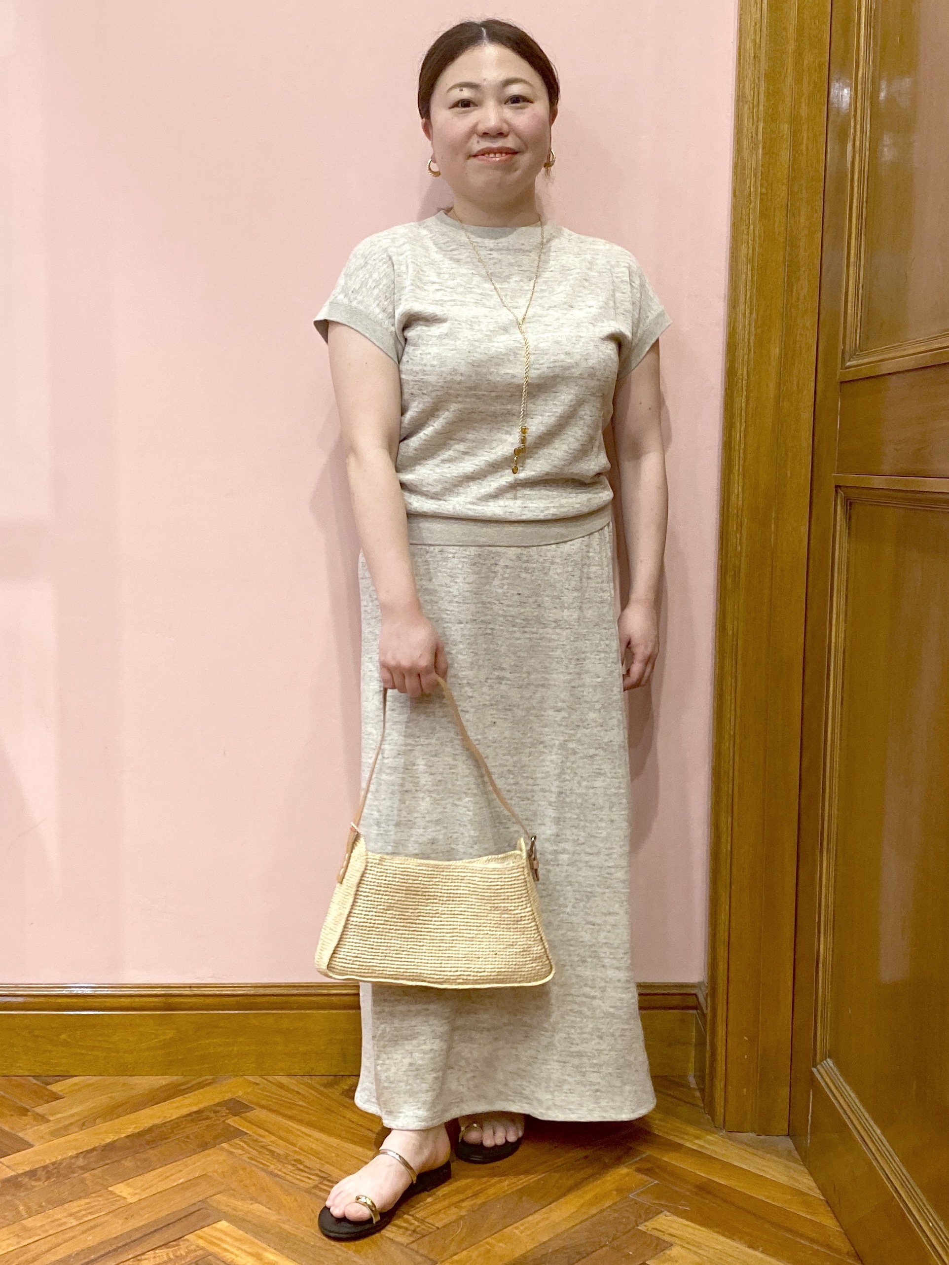 Ayano.Kさんの「DRESSTERIOR｜【接触冷感/防シワ機能/ウォッシャブル】クールタッチ リネンブレンドシアージャケット」を使ったコーディネート