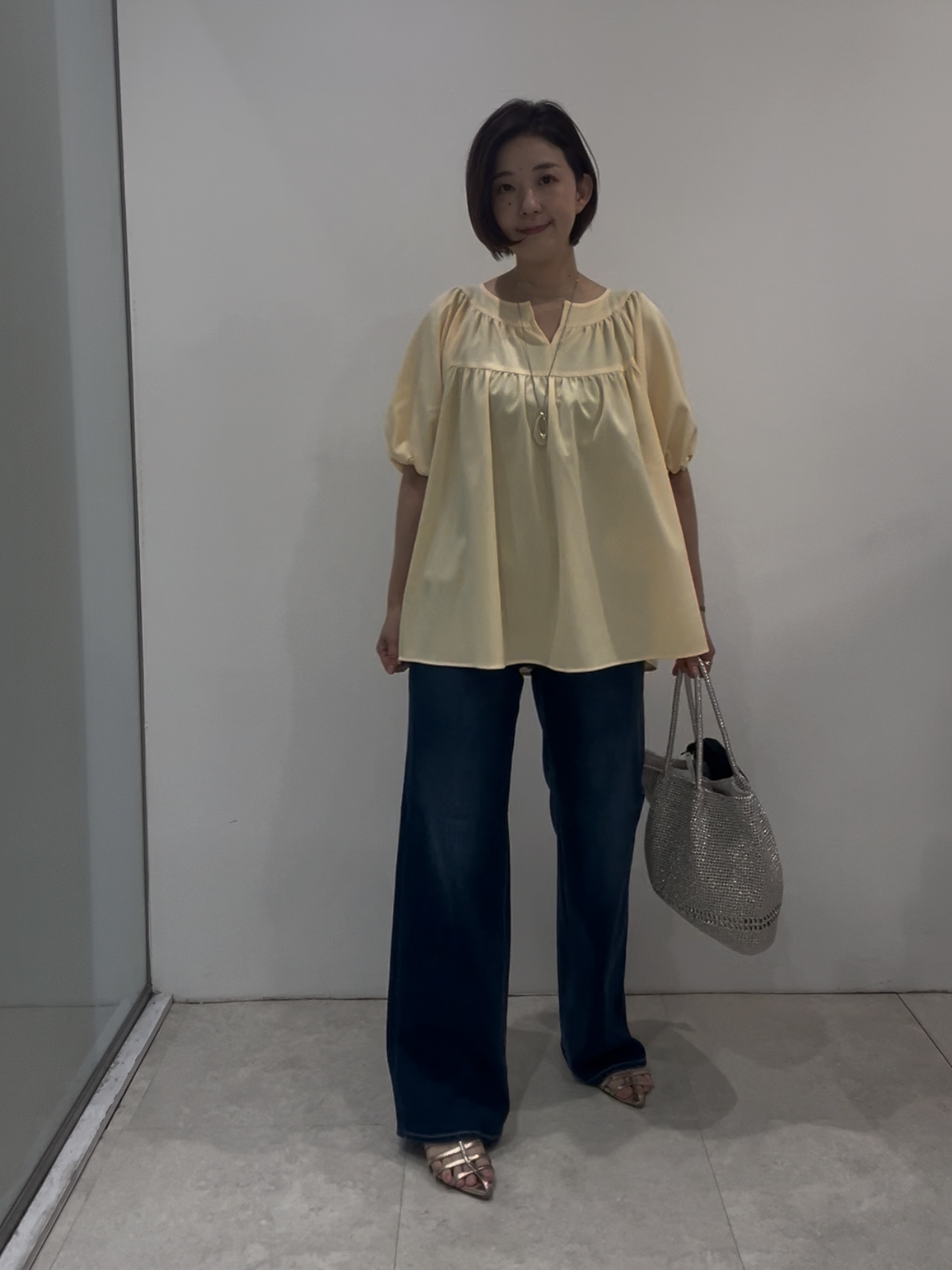 まどかさんの「UNTITLED｜ギャザーデザインブラウス」を使ったコーディネート