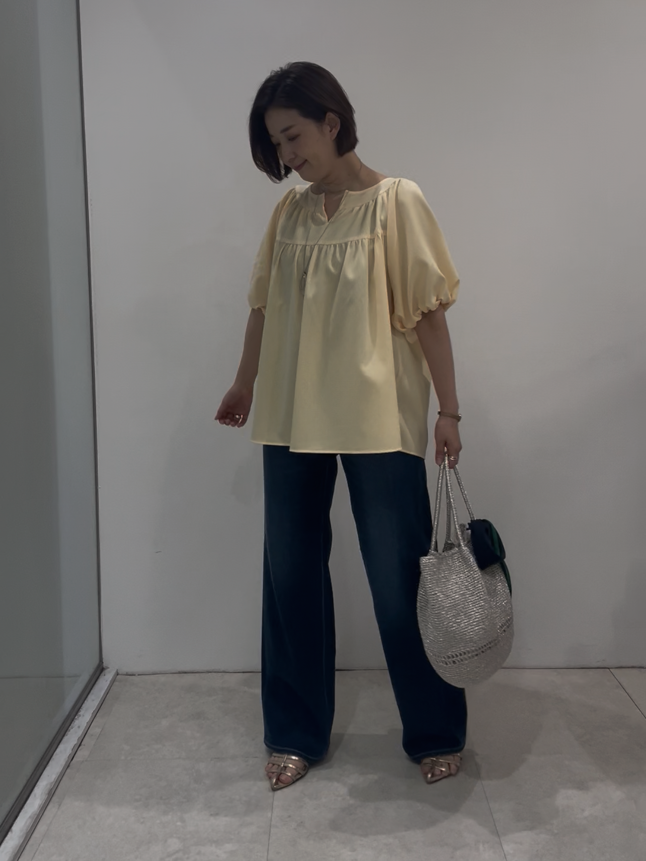 まどかさんの「UNTITLED｜ギャザーデザインブラウス」を使ったコーディネート