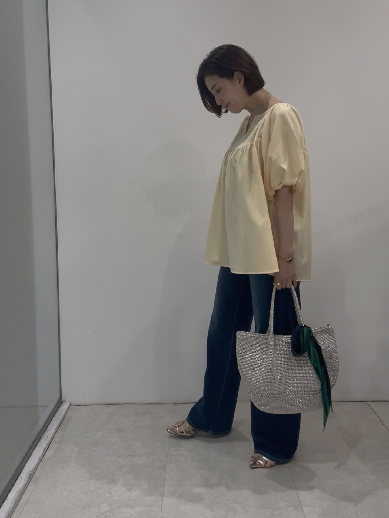 まどかさんの「UNTITLED｜ギャザーデザインブラウス」を使ったコーディネート