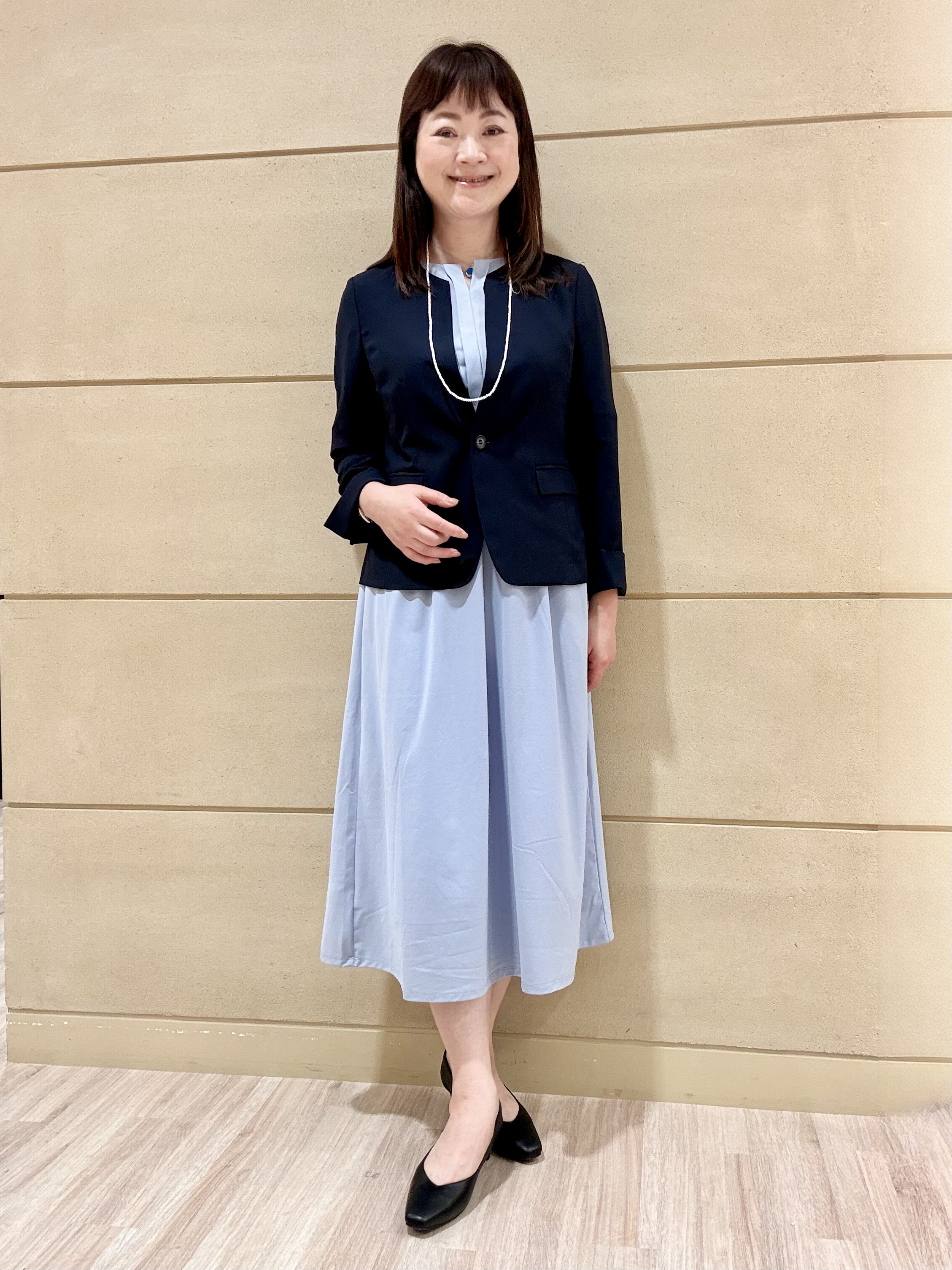 Marさんの「Reflect｜【UVカット／接触冷感／セットアップ可】ノーカラージャケット」を使ったコーディネート