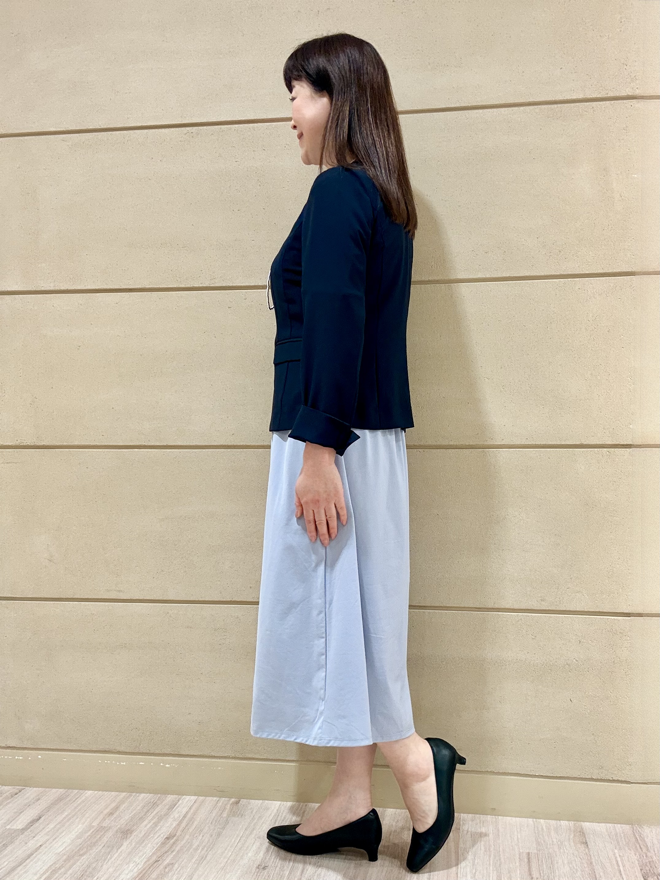 Marさんの「Reflect｜【UVカット／接触冷感／セットアップ可】ノーカラージャケット」を使ったコーディネート