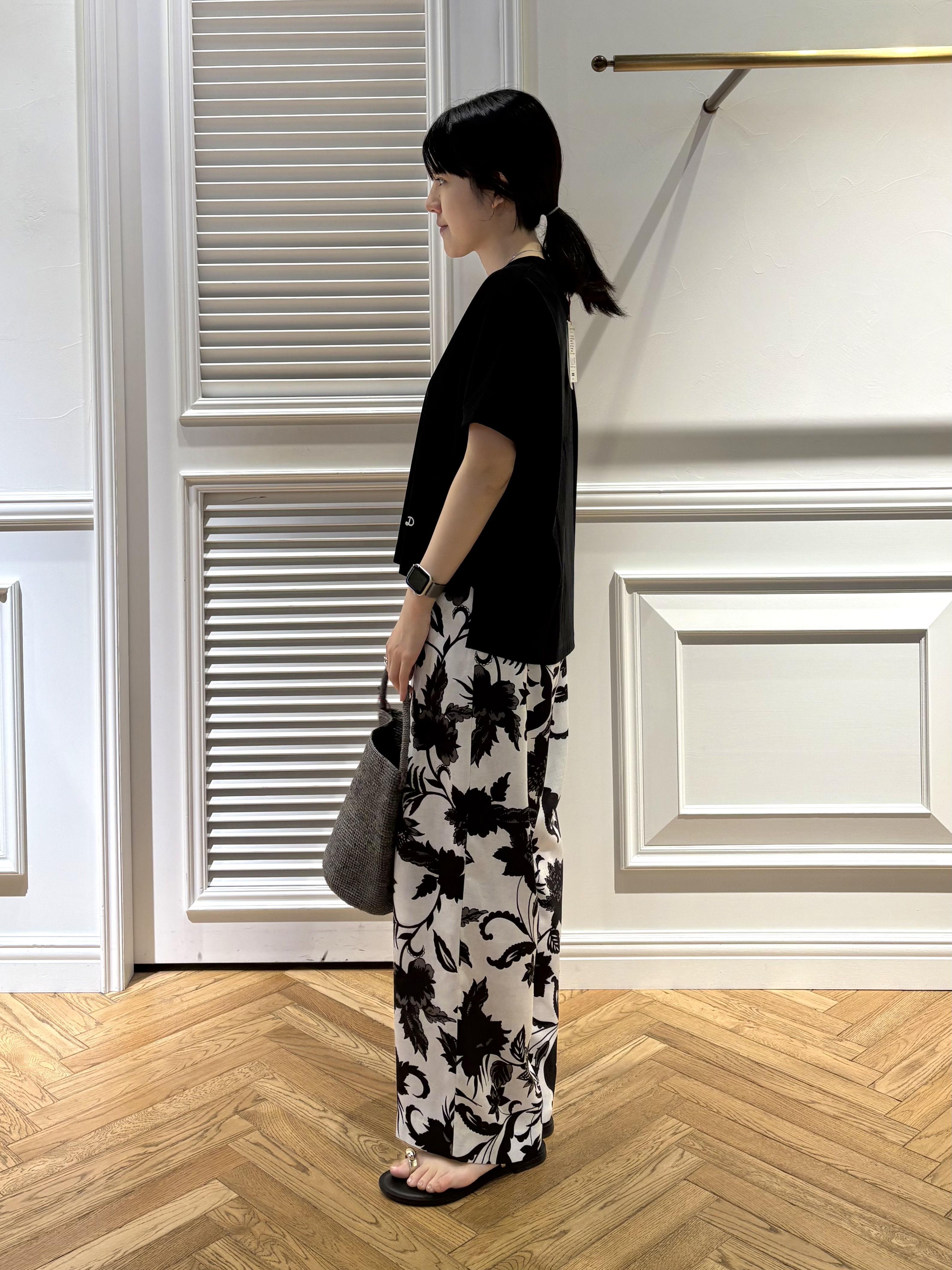 cocoさんの「DRESSTERIOR｜【接触冷感／抗菌防臭／消臭】アイスクリアコットンドルマンTシャツ」を使ったコーディネート