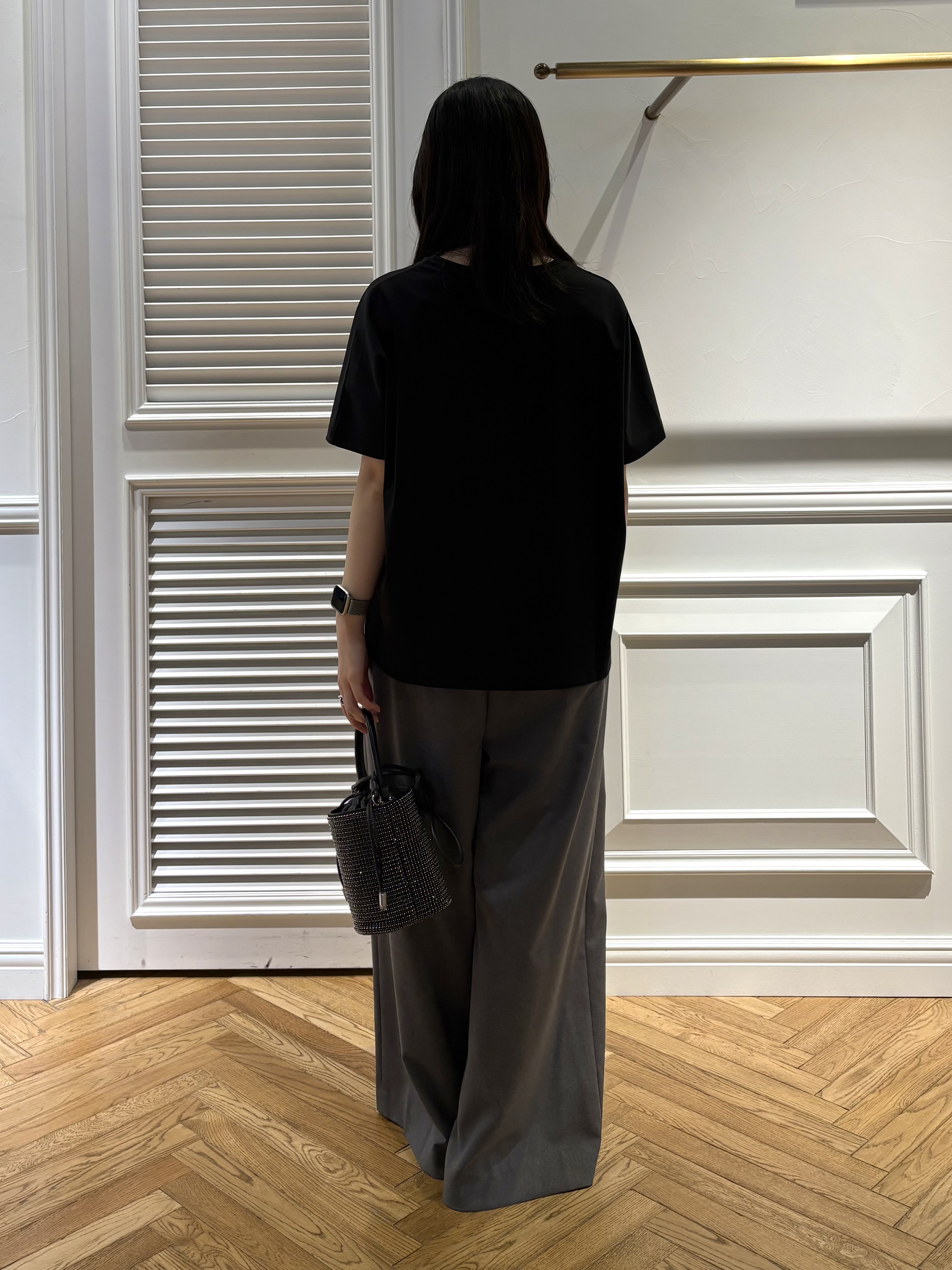 cocoさんの「DRESSTERIOR｜【接触冷感／抗菌防臭／消臭】アイスクリアコットンドルマンTシャツ」を使ったコーディネート