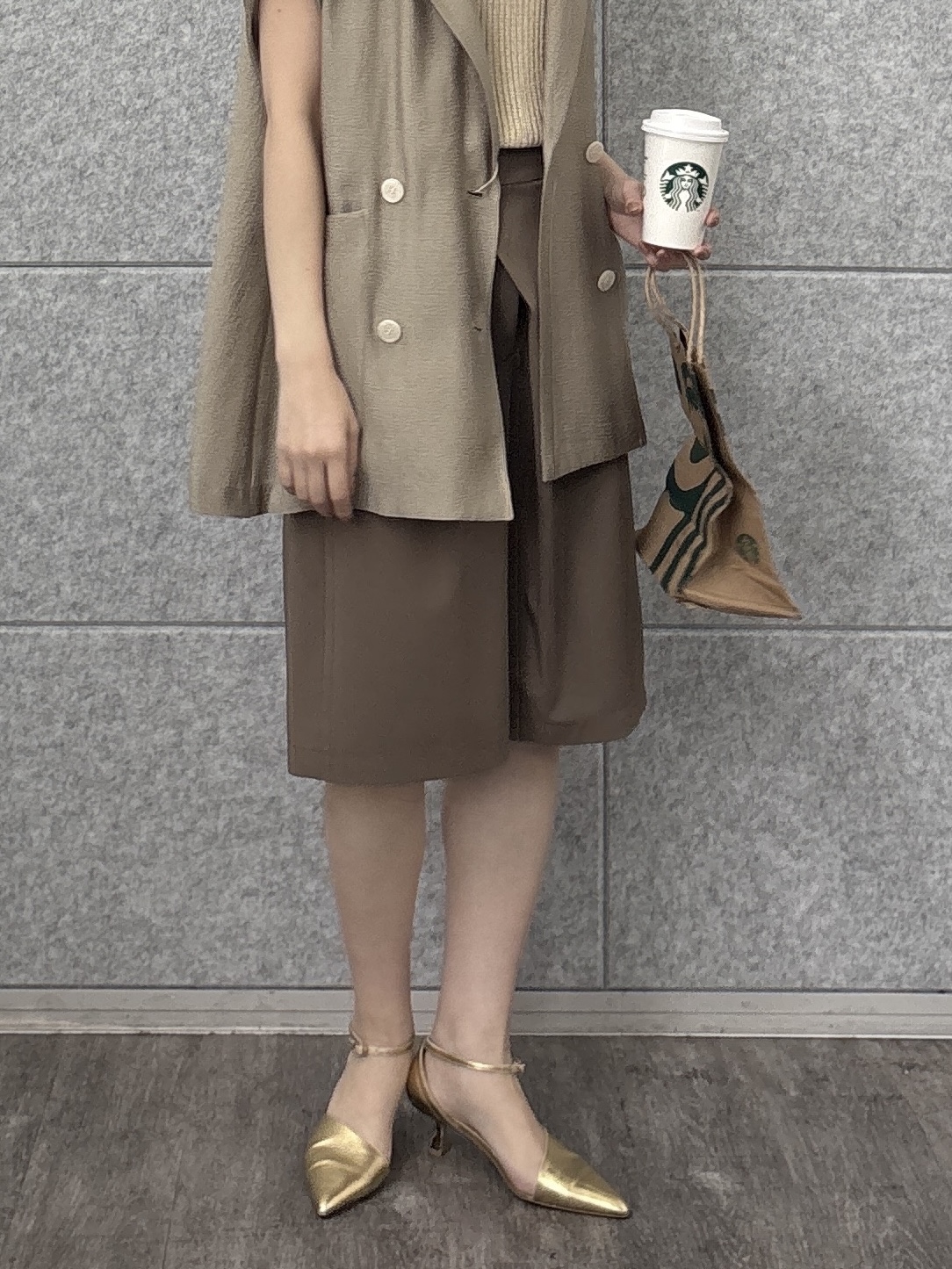 rinaさんの「INDIVI｜ワッシャーシアーダブルジャケット」を使ったコーディネート
