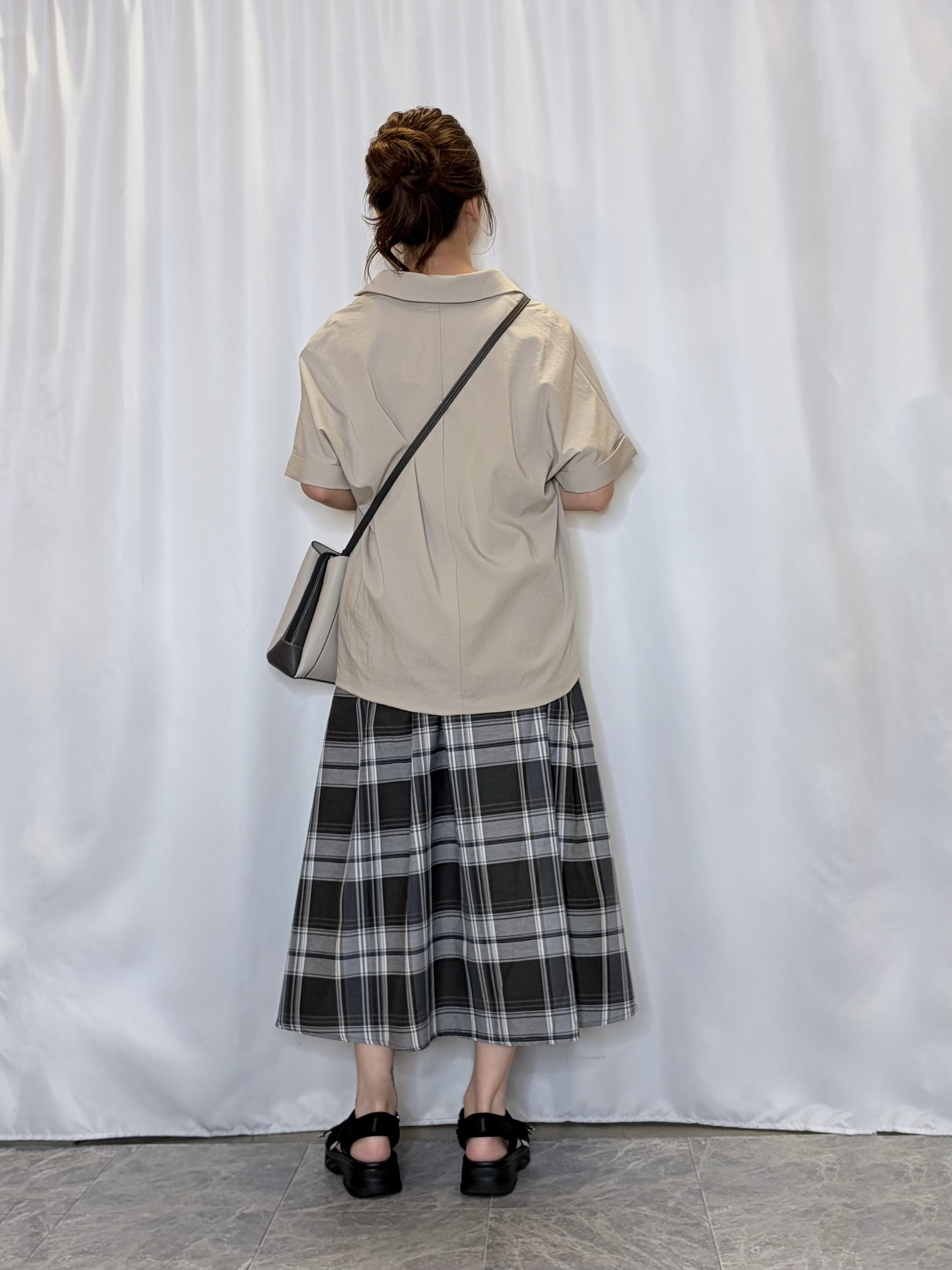 おうめさんの「SHOO･LA･RUE｜【高レビュー/洗濯機可/セットアップ可】軽凛(かろりん) ひんやり半袖ジャケット」を使ったコーディネート