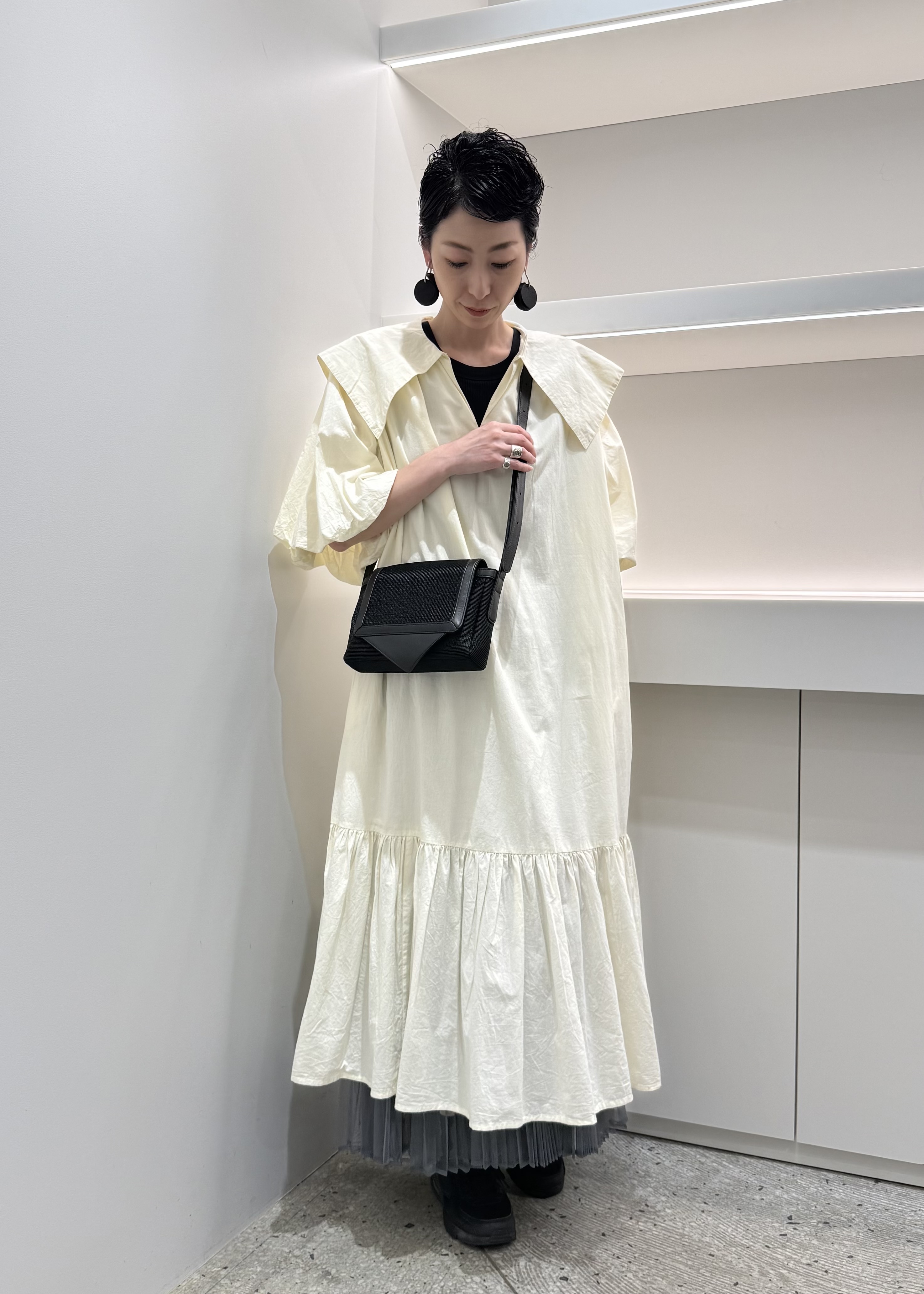 Kさんの「HIROKO HAYASHI｜TRIS（トリス）ショルダーバッグS」を使ったコーディネート