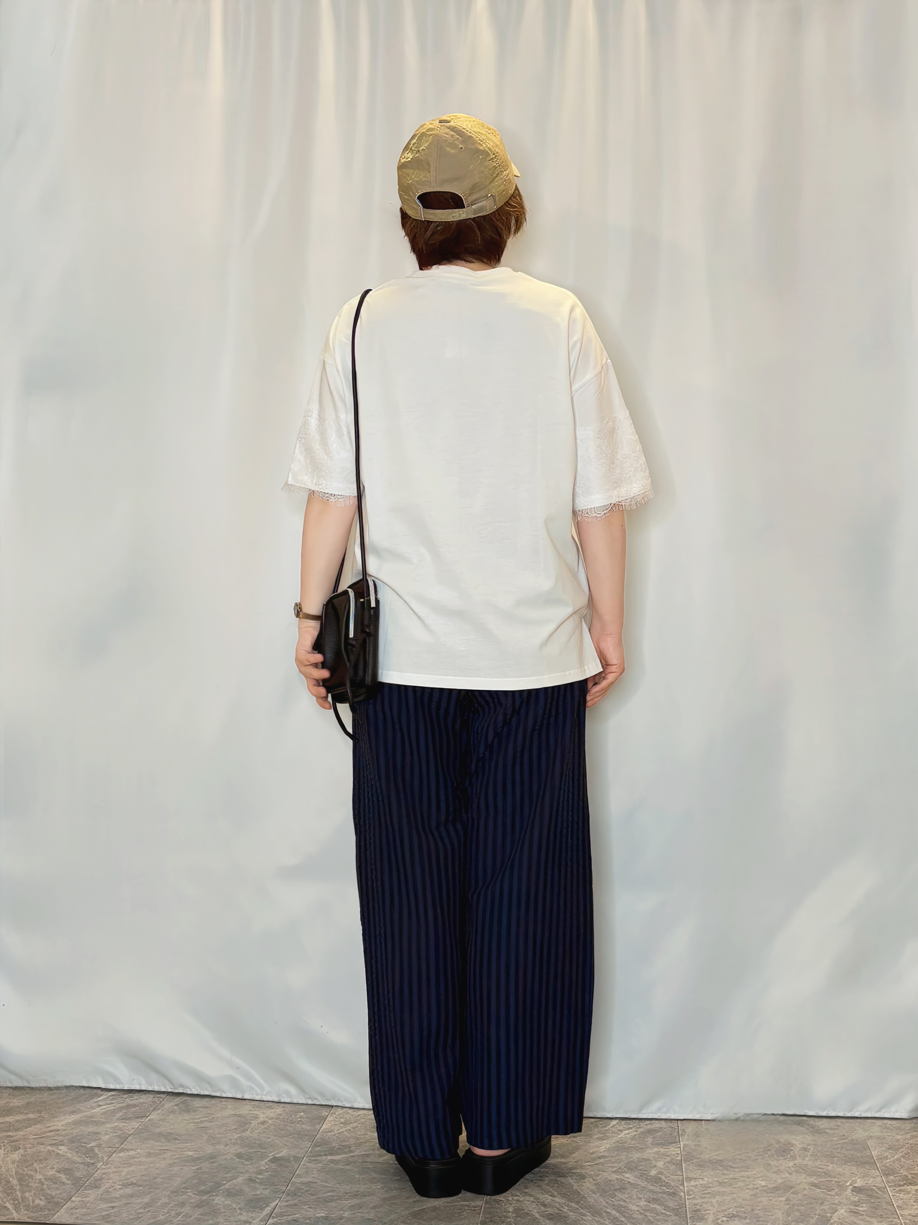 たみさんの「SHOO･LA･RUE｜【ひんやり/洗濯機可】レースデザインでこなれ見え ロゴプリントTシャツ」を使ったコーディネート