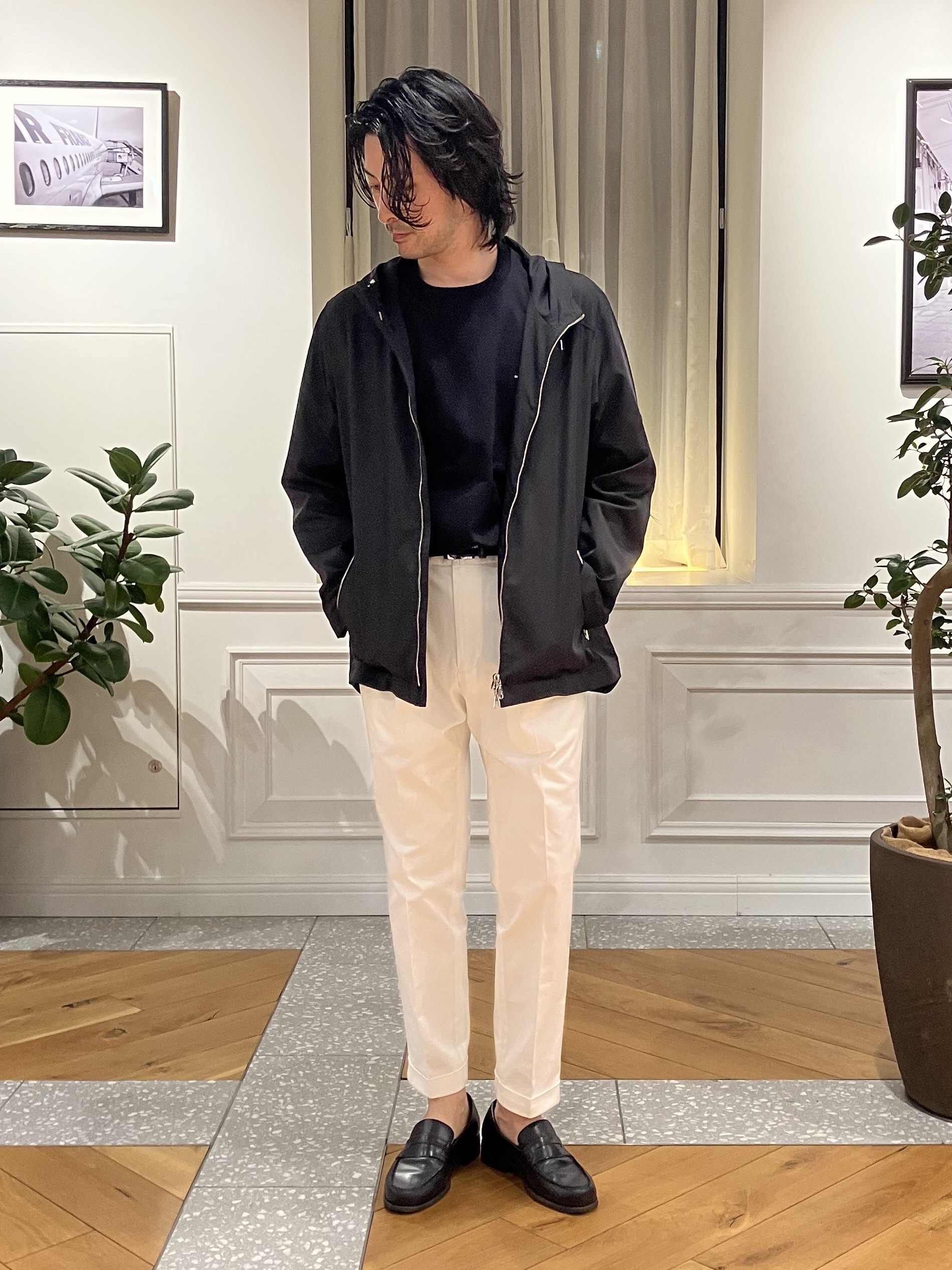 junyaさんの「DRESSTERIOR｜【撥水/透湿素材/ウォッシャブル】LIMONTA ハイスペックパーカー」を使ったコーディネート