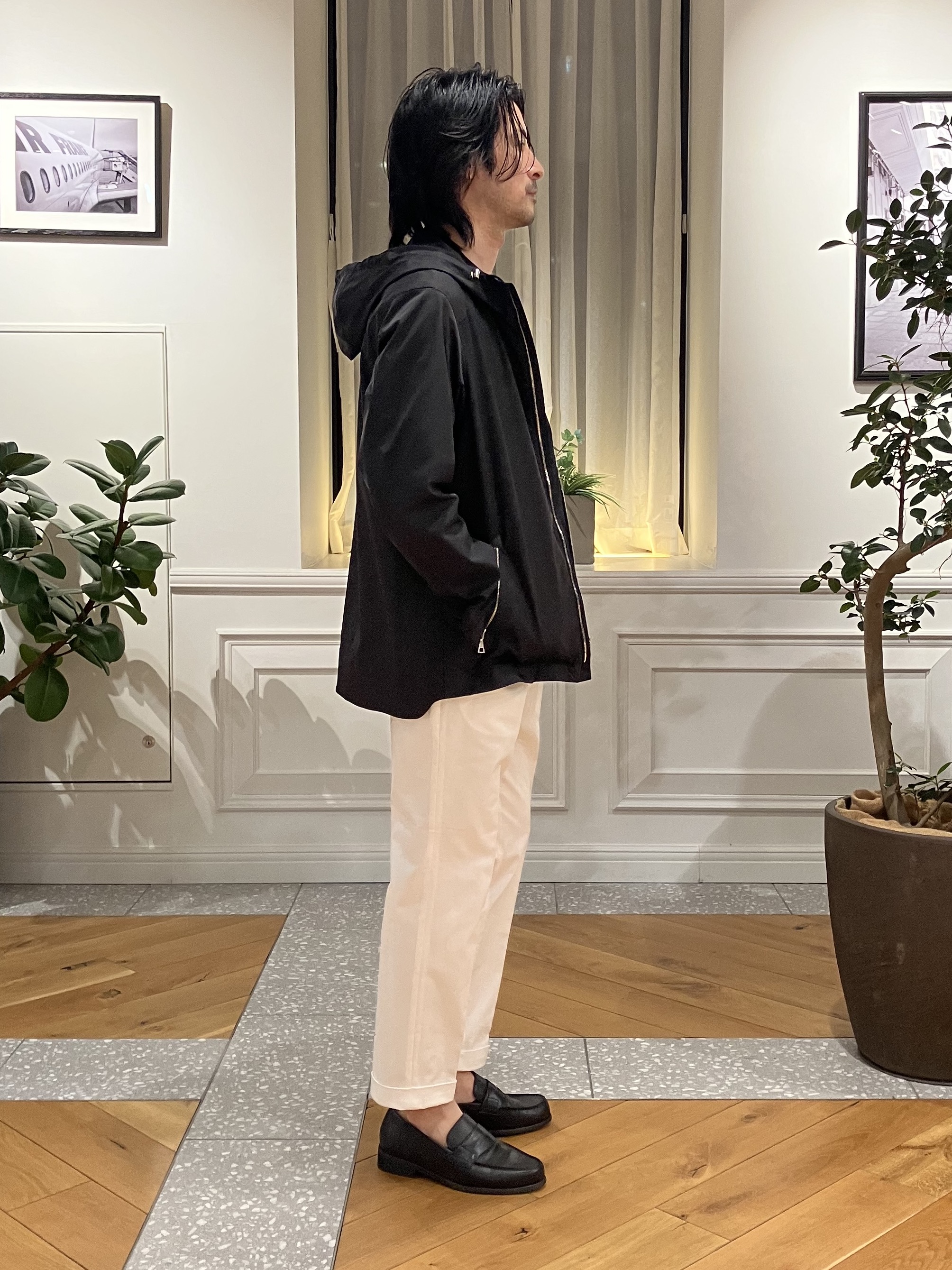 junyaさんの「DRESSTERIOR｜【撥水/透湿素材/ウォッシャブル】LIMONTA ハイスペックパーカー」を使ったコーディネート