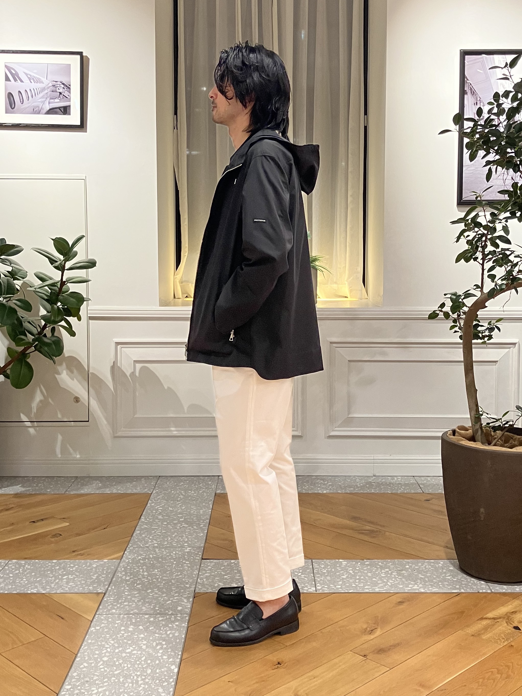 junyaさんの「DRESSTERIOR｜【撥水/透湿素材/ウォッシャブル】LIMONTA ハイスペックパーカー」を使ったコーディネート