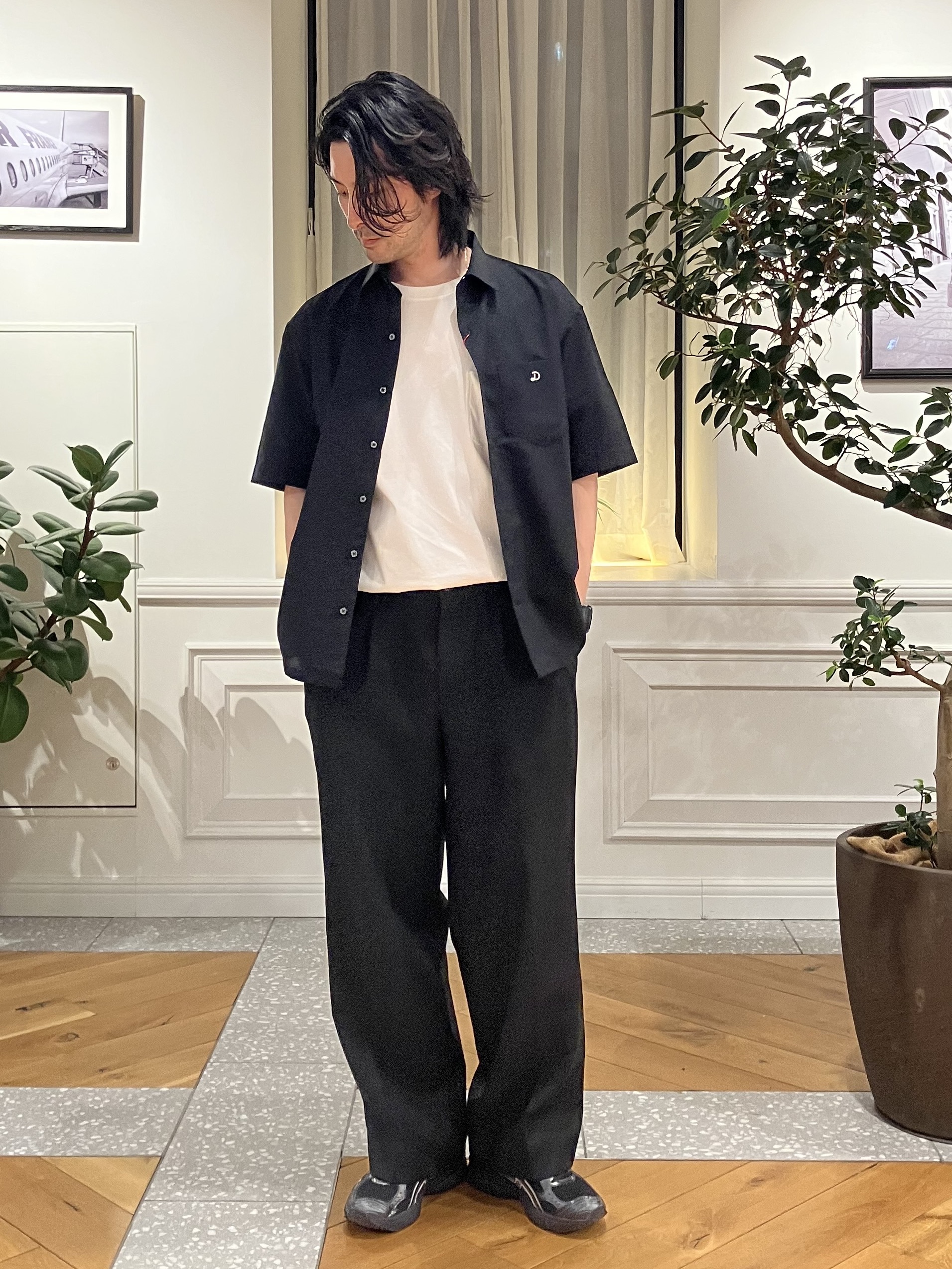 junyaさんの「DRESSTERIOR｜【セットアップ可/速乾/防しわ】COOL DOTS ショートスリーブシャツ」を使ったコーディネート