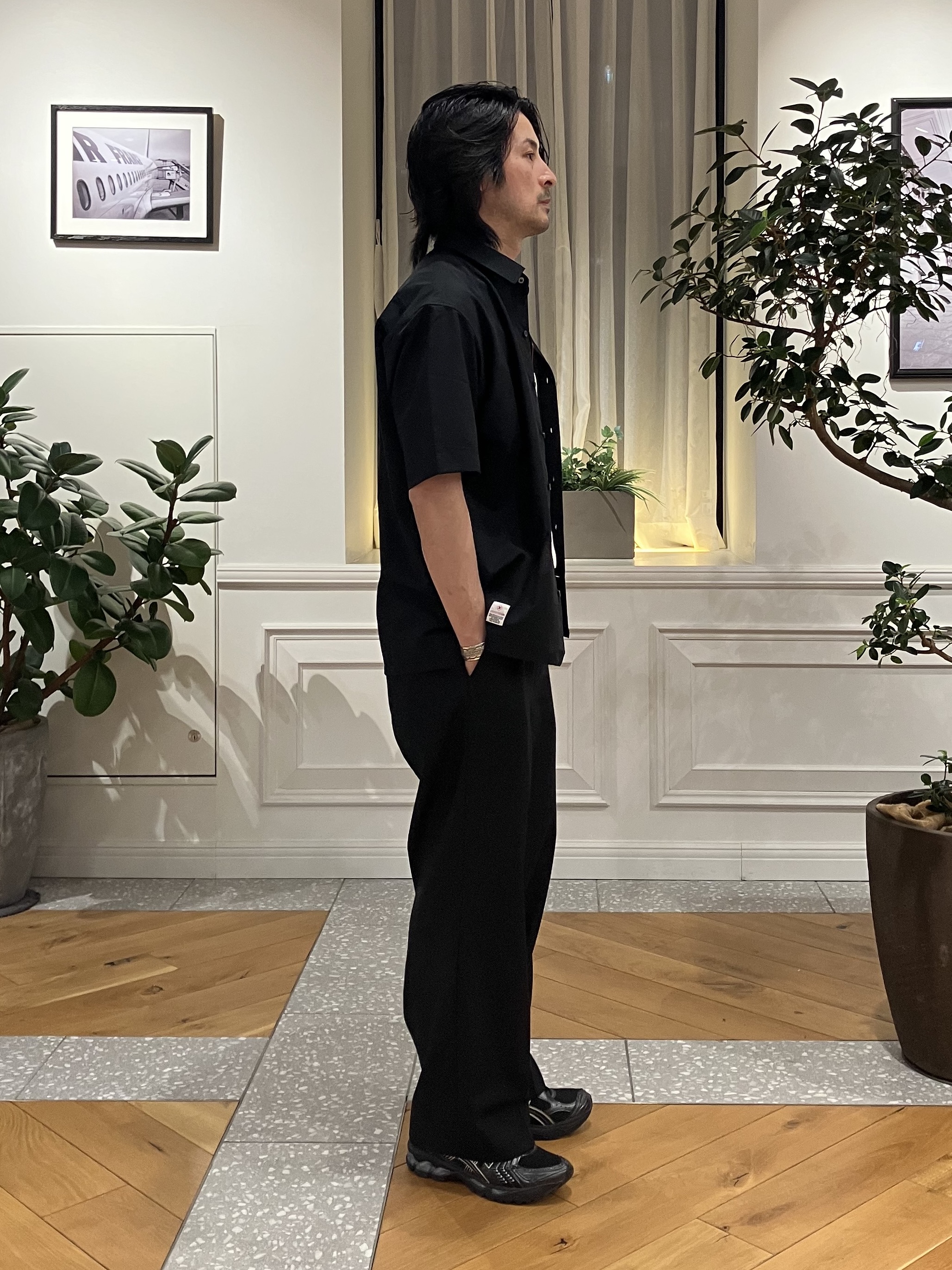 junyaさんの「DRESSTERIOR｜【セットアップ可/速乾/防しわ】COOL DOTS ショートスリーブシャツ」を使ったコーディネート