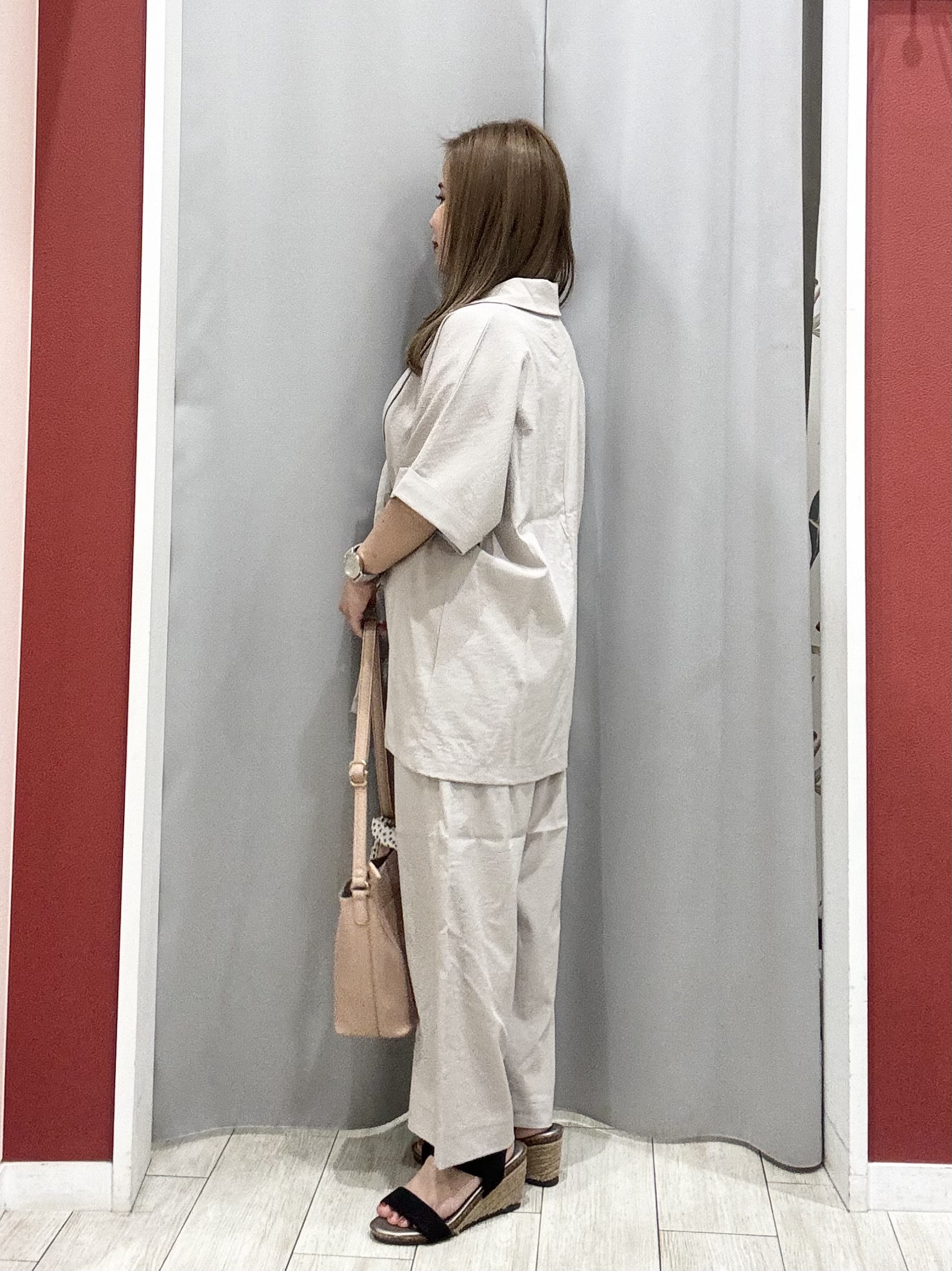 shioさんの「SHOO･LA･RUE｜【高レビュー/洗濯機可/セットアップ可】軽凛(かろりん) ひんやり半袖ジャケット」を使ったコーディネート