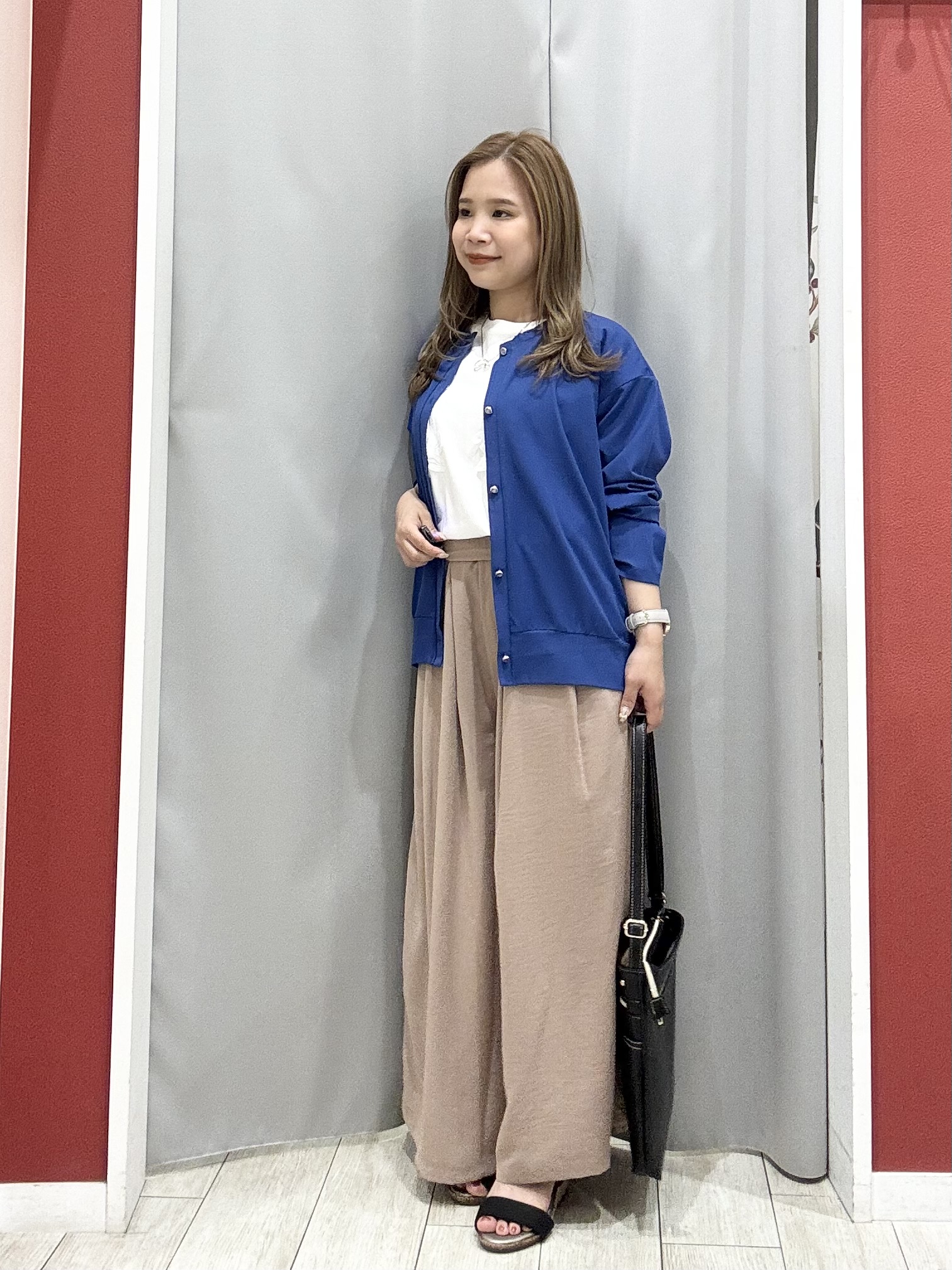 shioさんの「SHOO･LA･RUE｜【ひんやり/UV/S-LL】着ごこちなめらか カノコ編みカーディガン」を使ったコーディネート