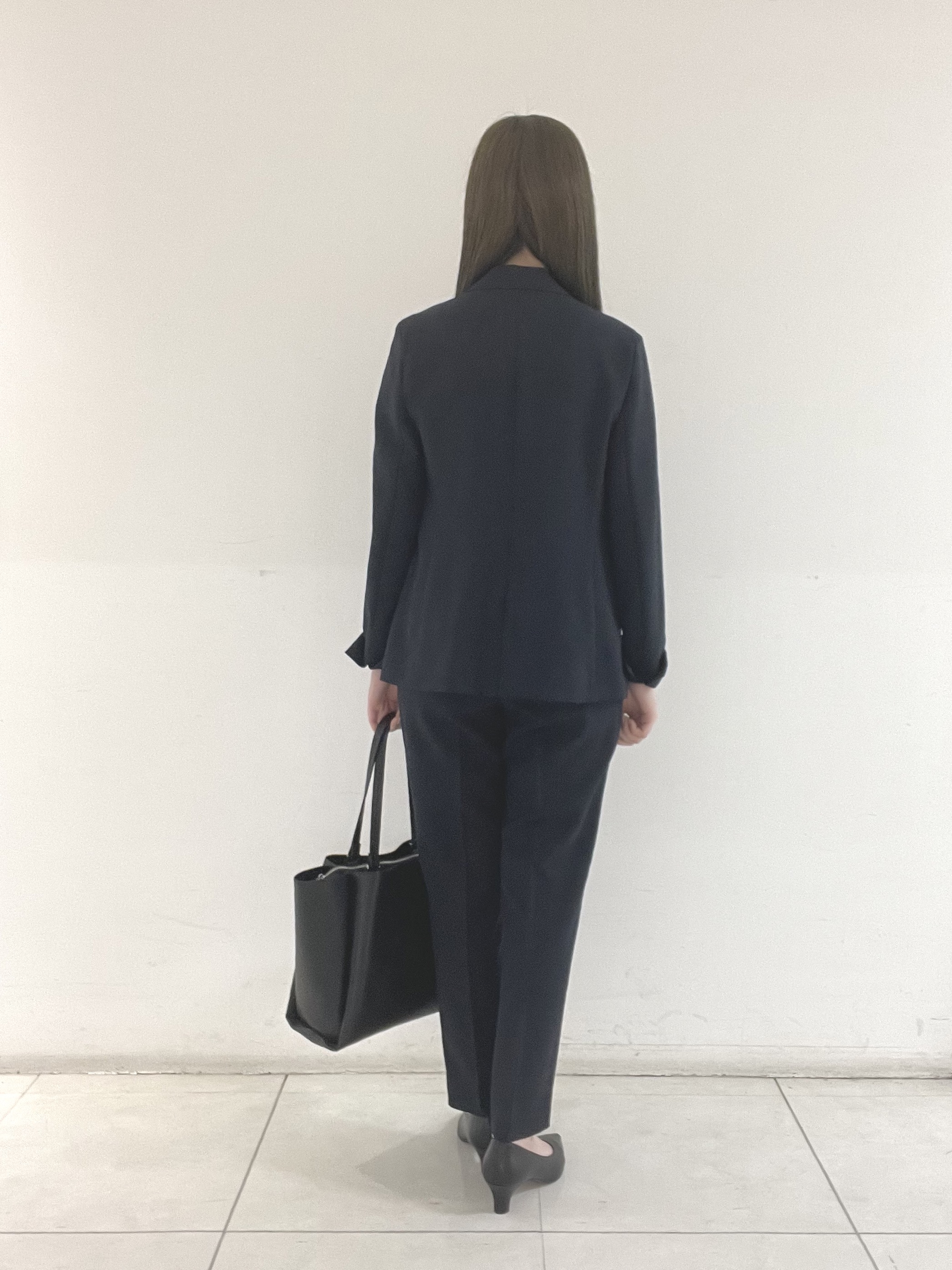 mさんの「INDIVI｜【定番スーツ／UVケア／洗える】ウール調テーラードジャケット」を使ったコーディネート