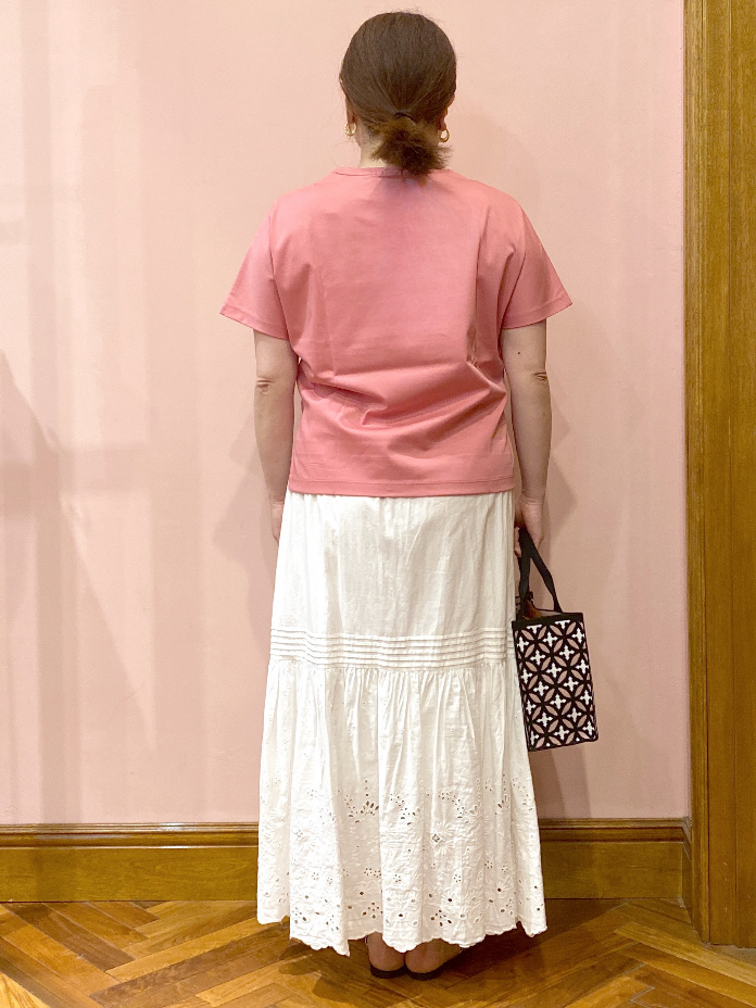 Ayano.Kさんの「DRESSTERIOR｜【接触冷感／抗菌防臭／消臭】アイスクリアコットンドルマンTシャツ」を使ったコーディネート