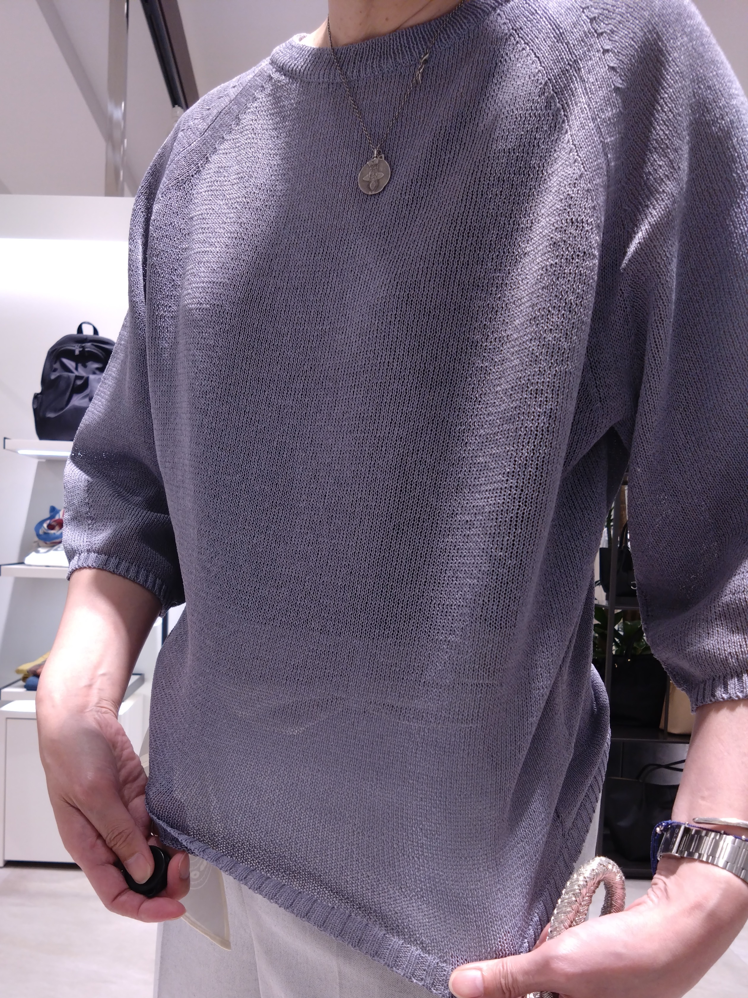 まちこさんの「UNTITLED｜【洗える/ゆったり】クルーネックドライニット」を使ったコーディネート