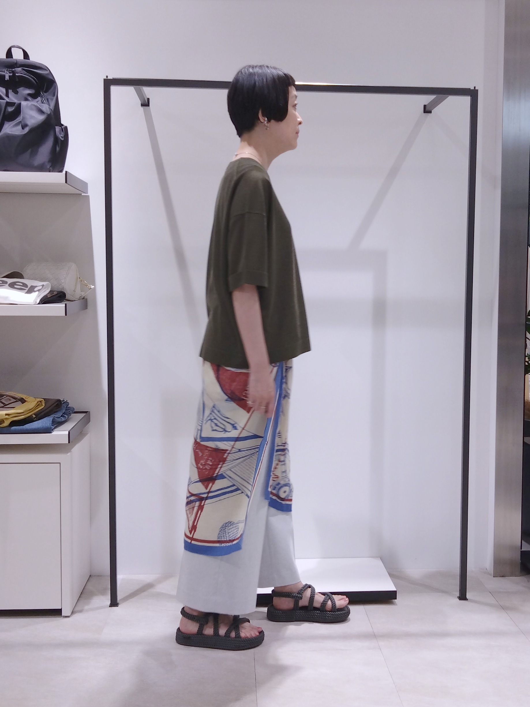 まちこさんの「UNTITLED｜【アンサンブル可/Tシャツ風/ゆったり】リラックスニットトップス」を使ったコーディネート