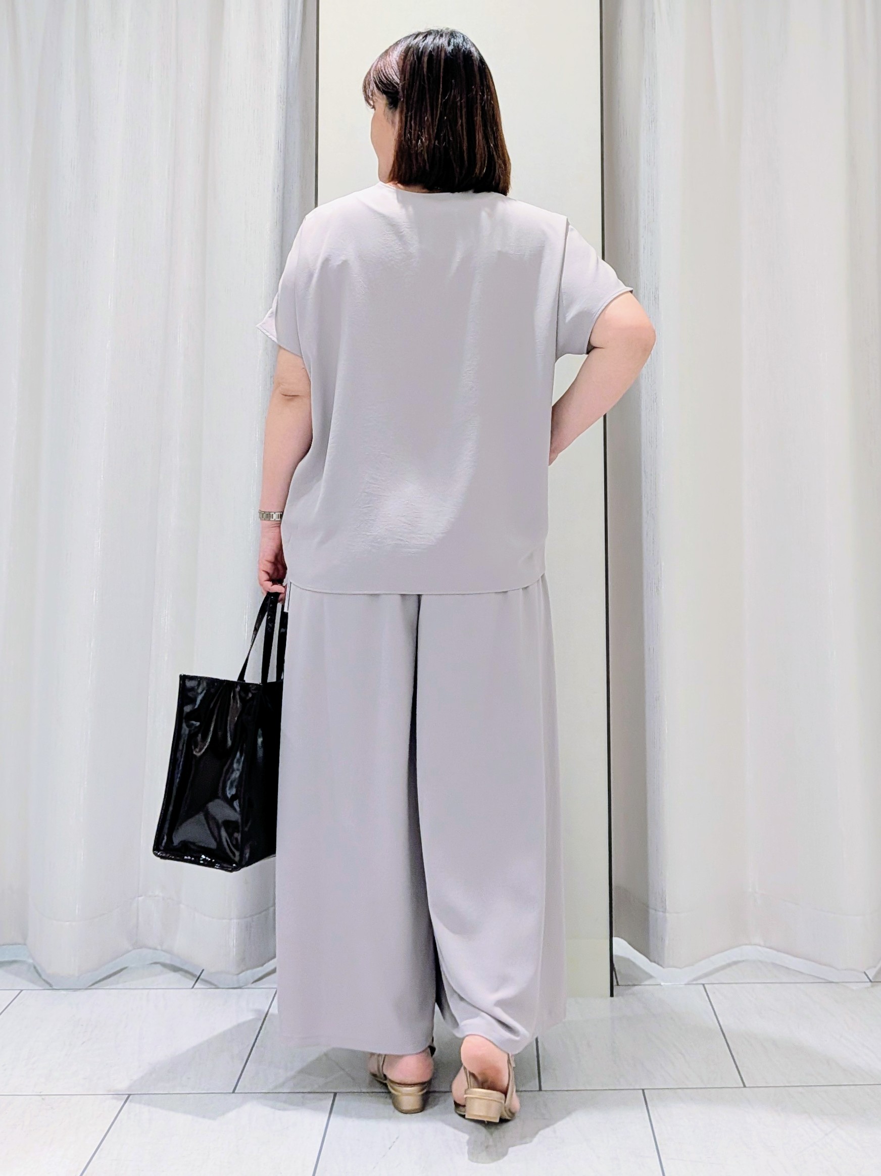 Onumaさんの「UNTITLED｜【接触冷感/はっ水/セットアップ可】リラクシーガウチョパンツ」を使ったコーディネート