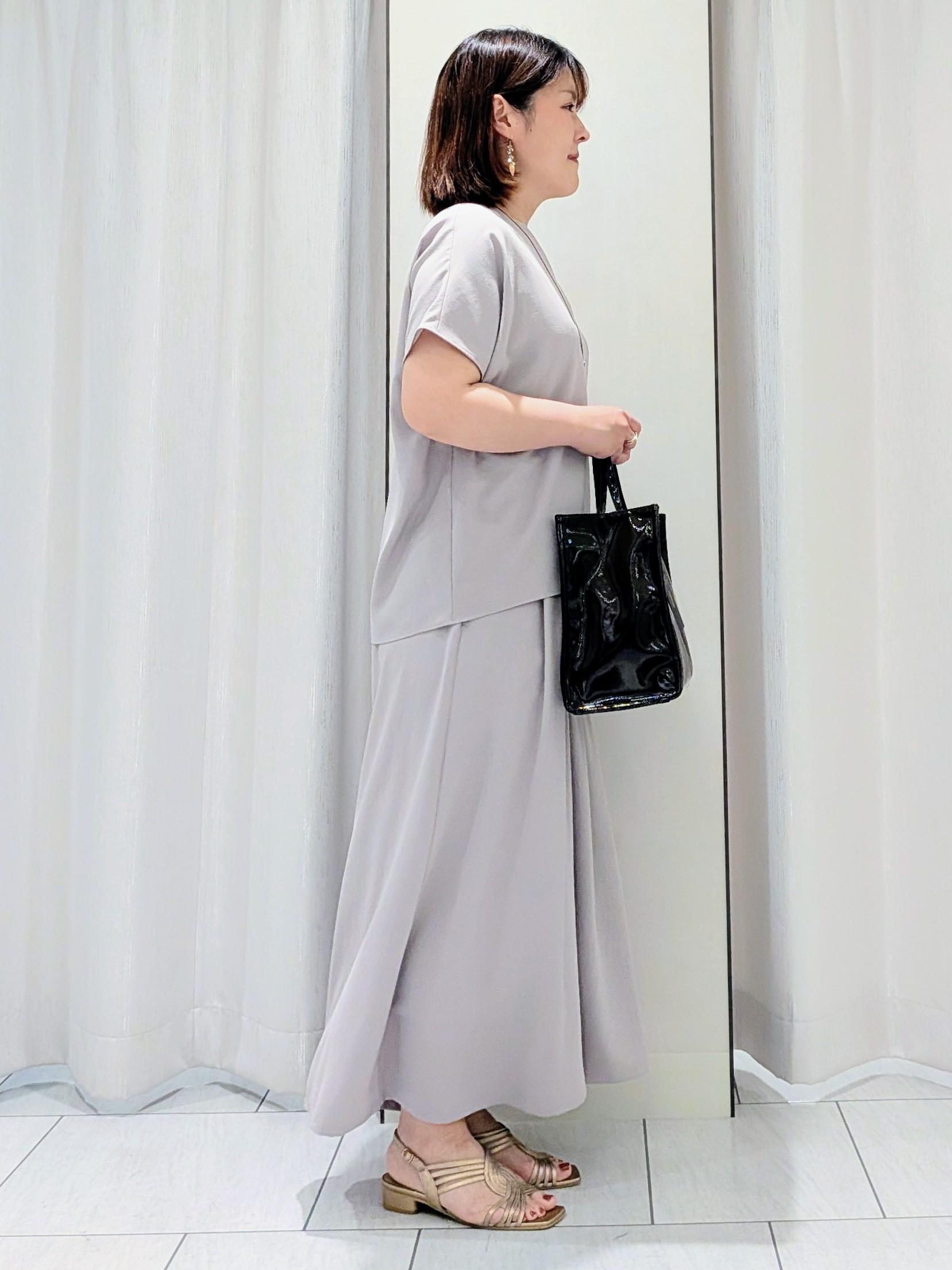 Onumaさんの「UNTITLED｜【接触冷感/はっ水/セットアップ可】リラクシーガウチョパンツ」を使ったコーディネート