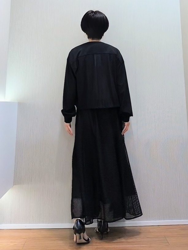 ミズタさんの「UNTITLED｜【古畑星夏さん着用/洗える】シアーブルゾン」を使ったコーディネート