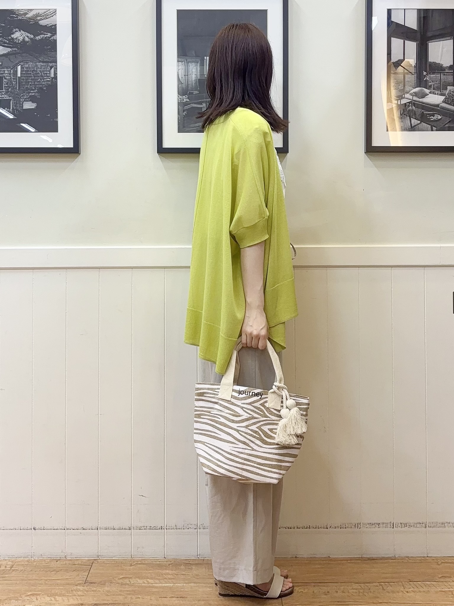 えぬさんの「SHOO･LA･RUE｜【ひんやり/S-LL/洗濯機可】女性らしさ溢れるモチーフレース スムースTシャツ」を使ったコーディネート
