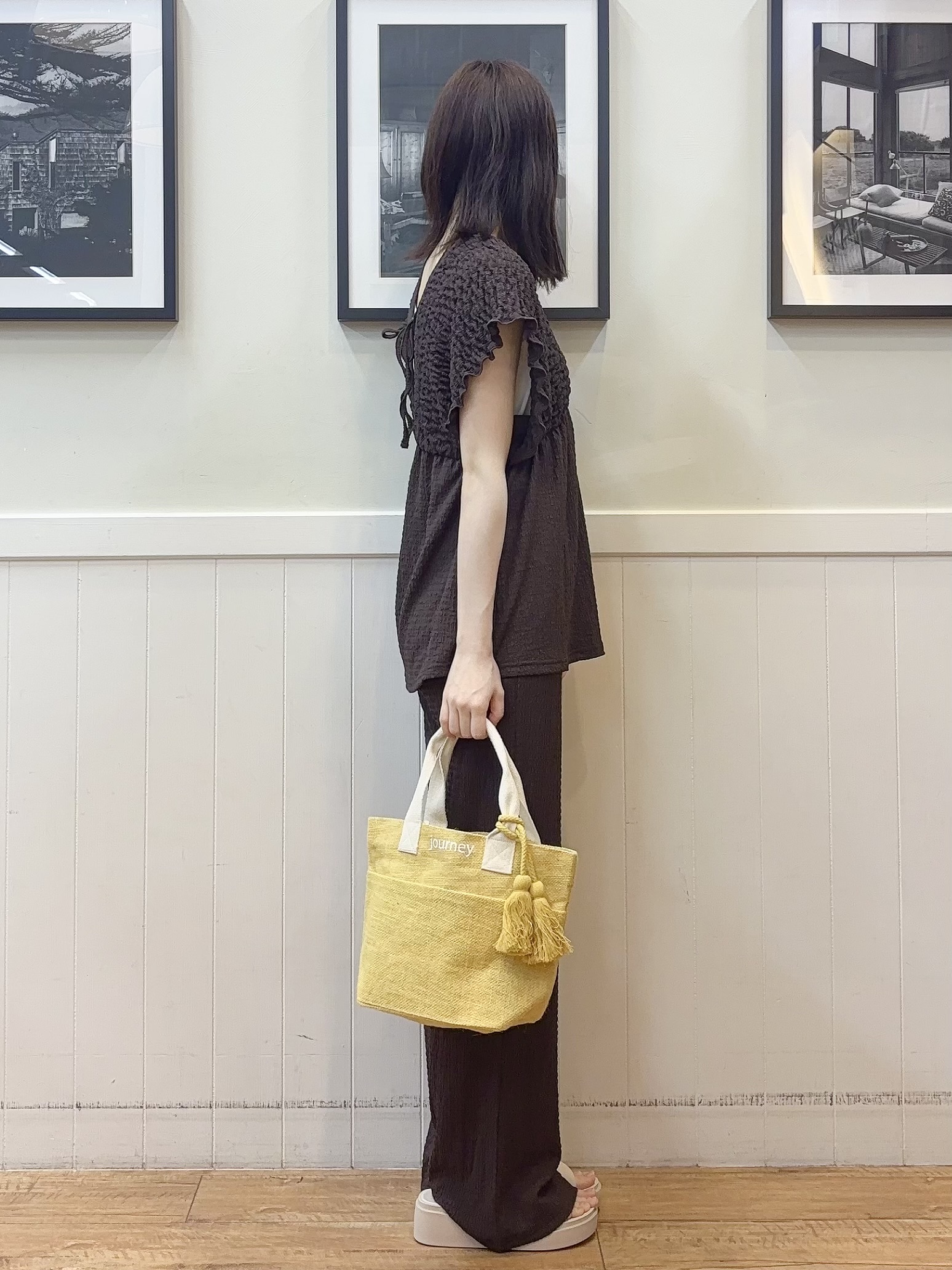 えぬさんの「SHOO･LA･RUE｜【前後2WAY/洗濯機可/S-LL】レースデザインタンクトップ」を使ったコーディネート