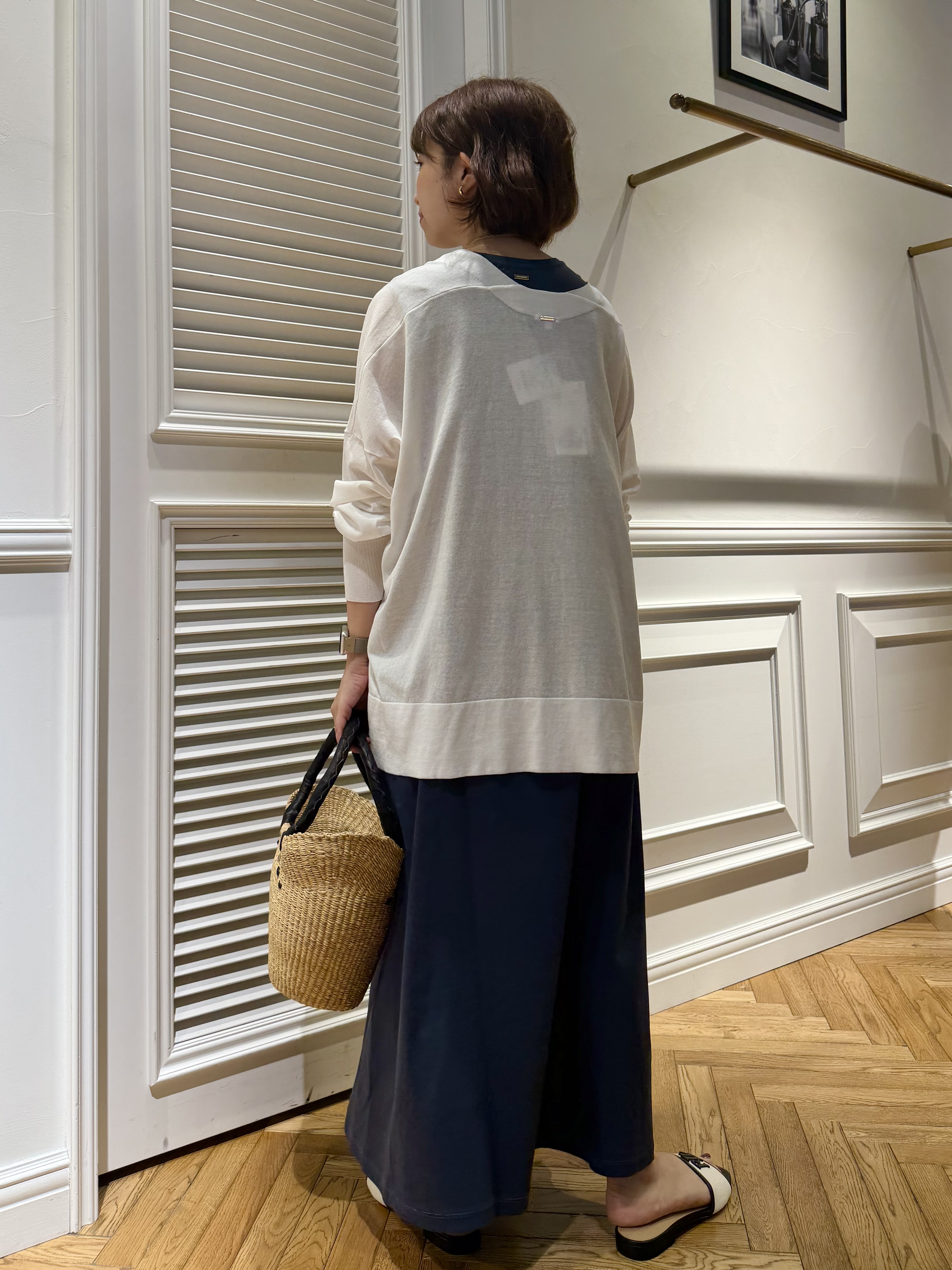 つじ まこさんの「DRESSTERIOR｜【接触冷感/UVカット】ウォッシャブル スピンコットン カーディガン」を使ったコーディネート