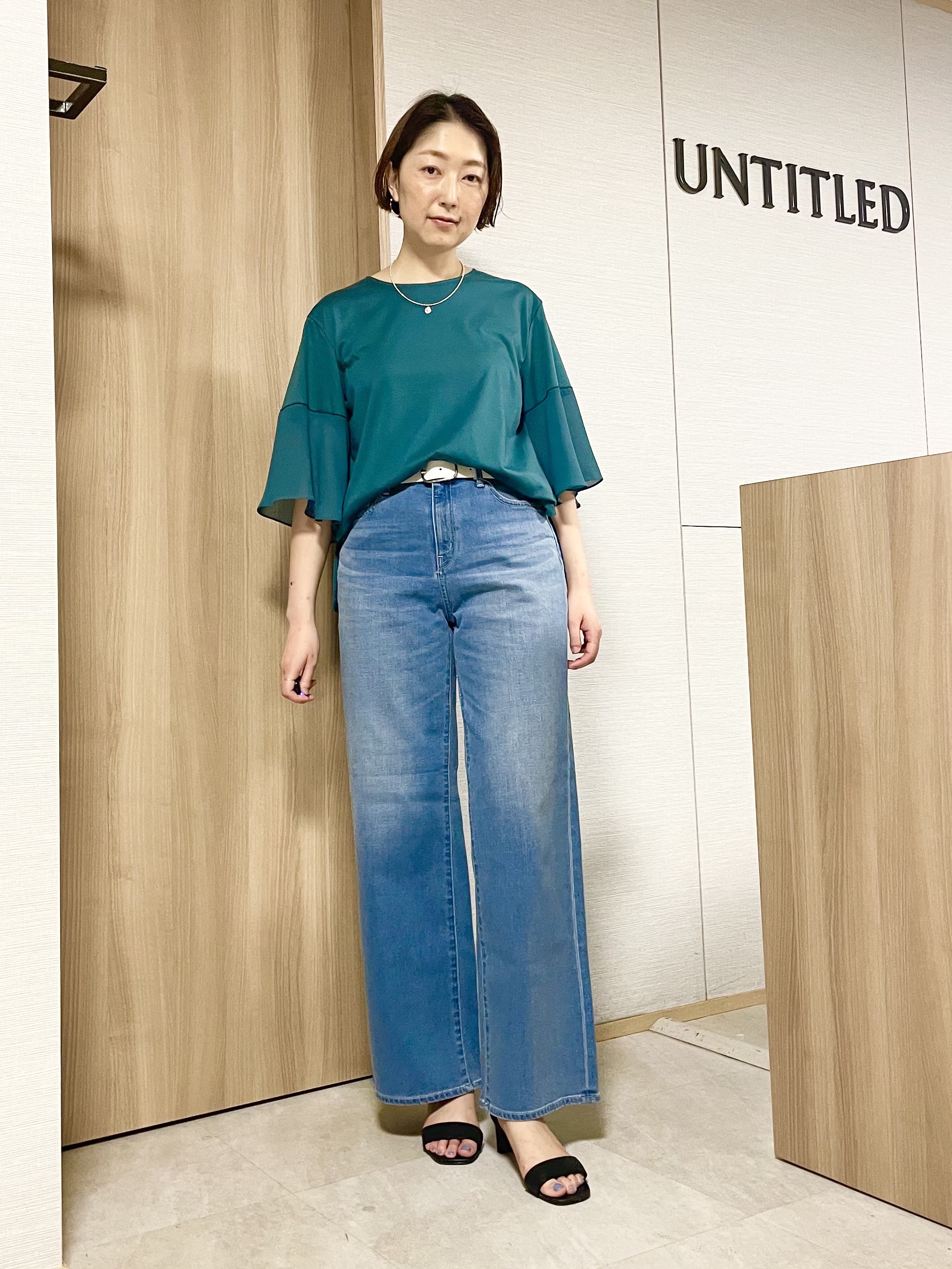 aliceさんの「UNTITLED｜【洗える/華奢見え】袖シアープルオーバー」を使ったコーディネート