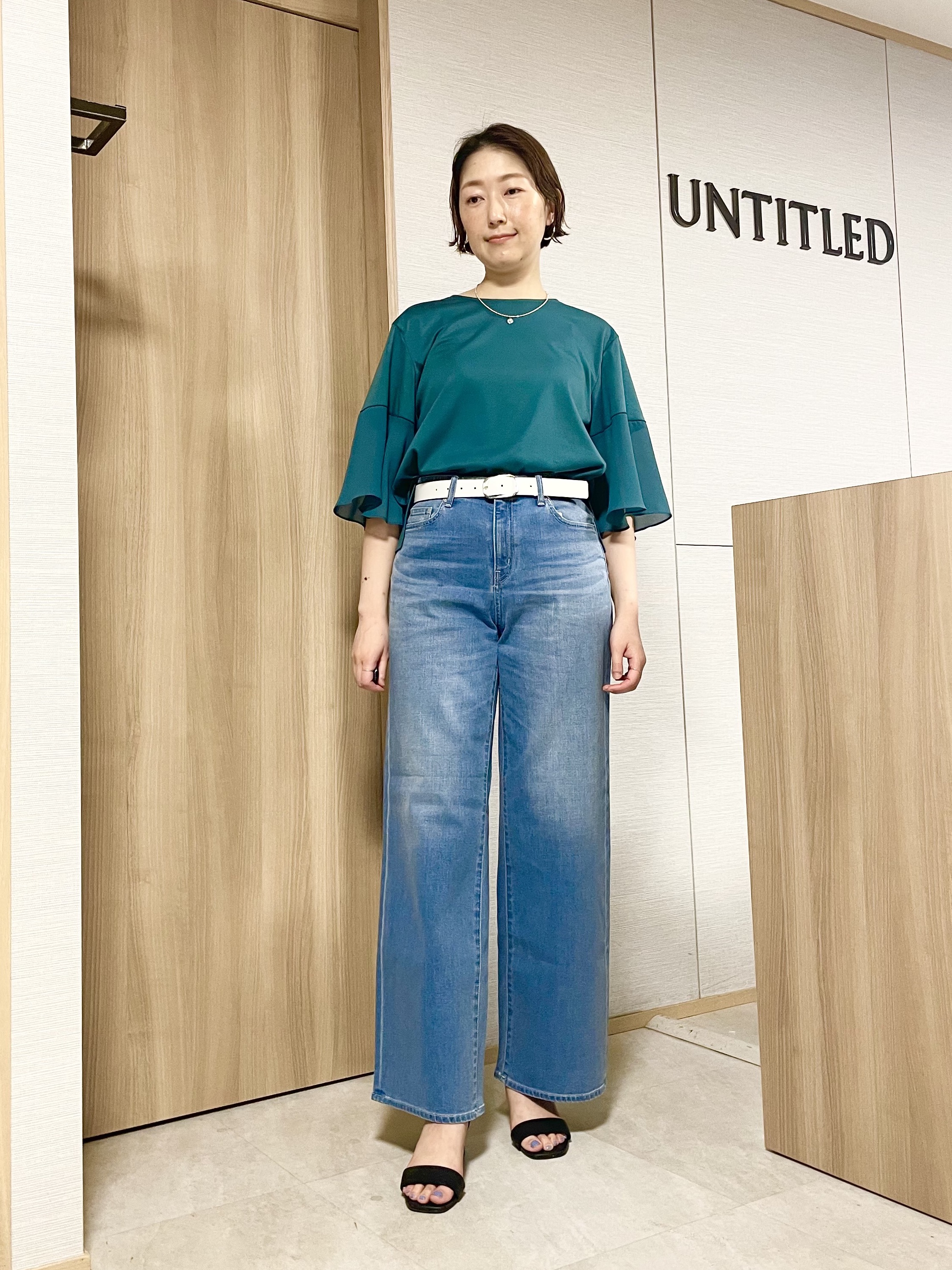 aliceさんの「UNTITLED｜【洗える/華奢見え】袖シアープルオーバー」を使ったコーディネート