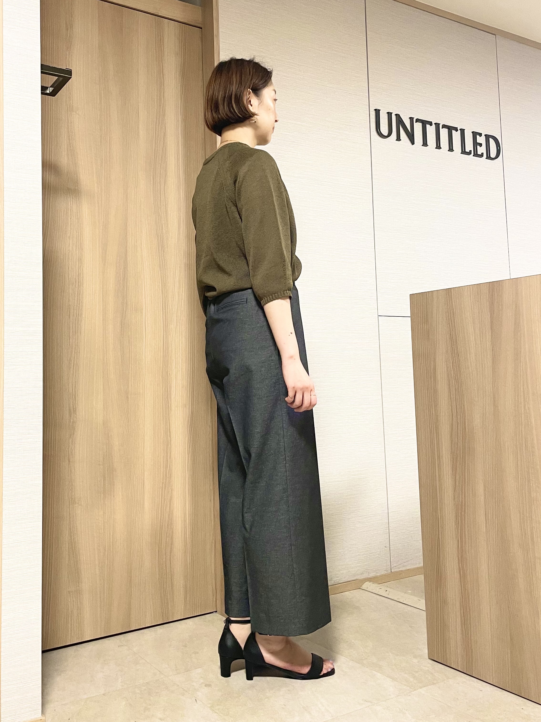 aliceさんの「UNTITLED｜【洗える/ゆったり】クルーネックドライニット」を使ったコーディネート