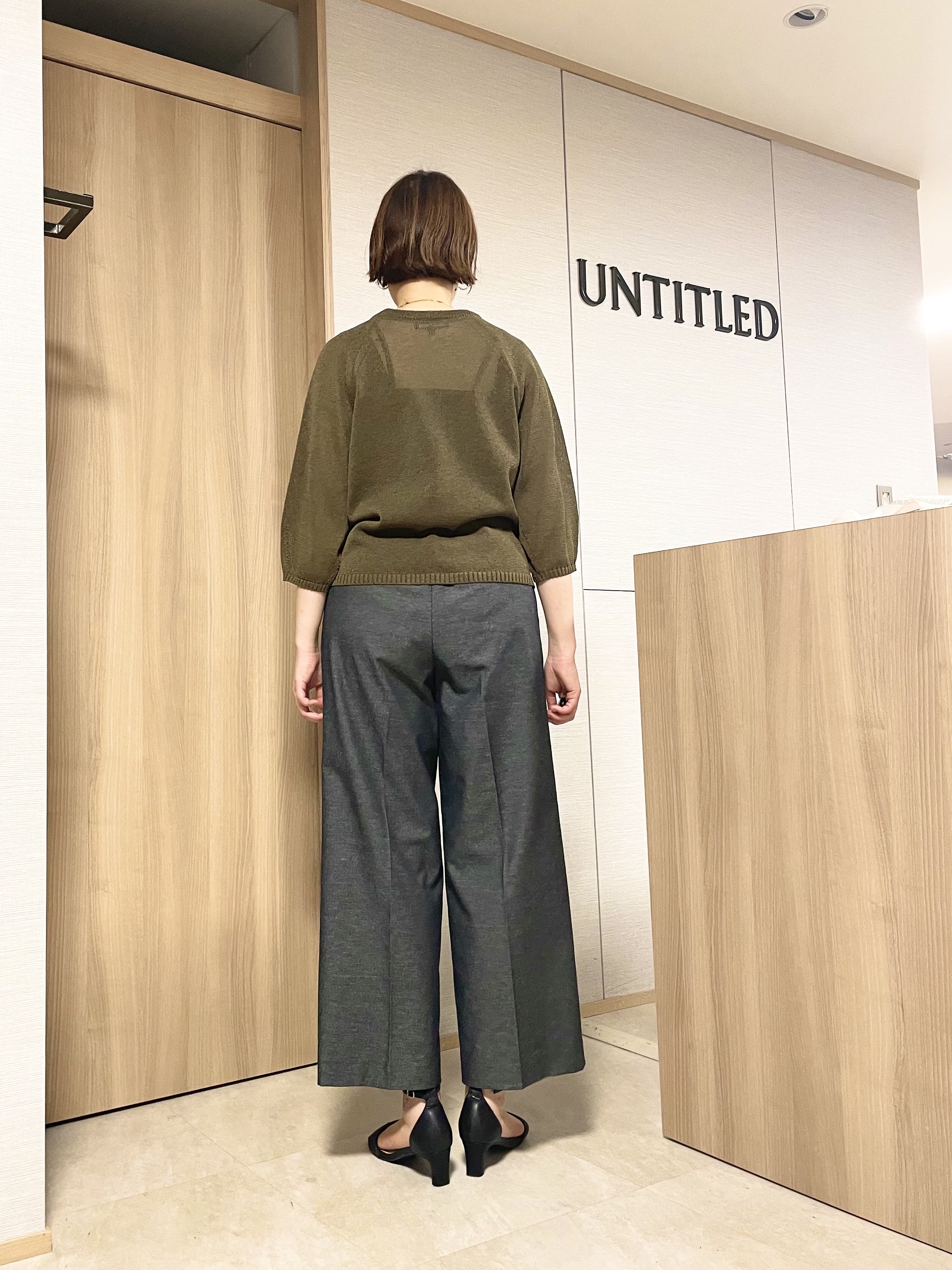 aliceさんの「UNTITLED｜【洗える/ゆったり】クルーネックドライニット」を使ったコーディネート