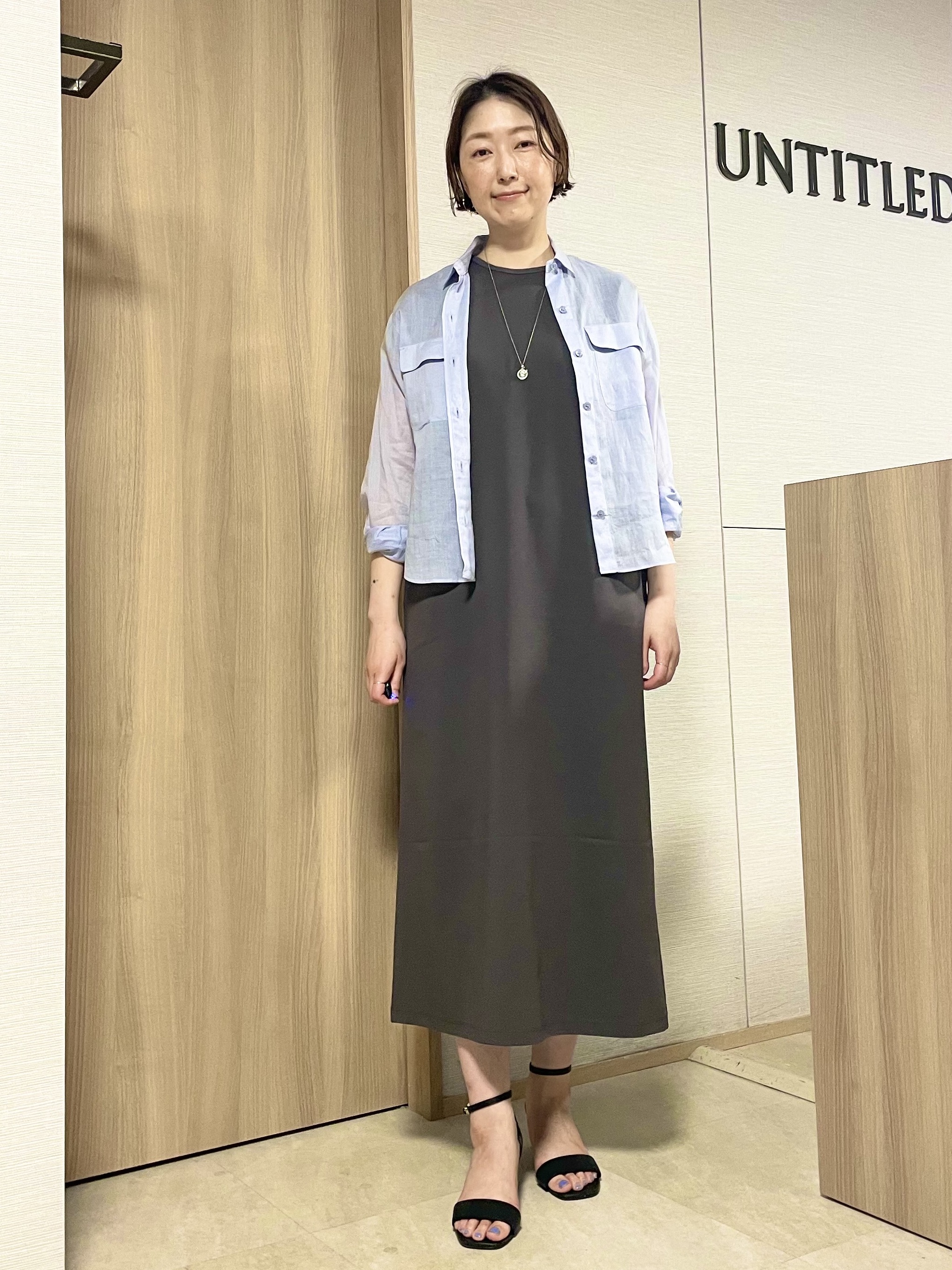 aliceさんの「UNTITLED｜【古畑星夏さん着用/接触冷感】ドライタッチシャツ」を使ったコーディネート