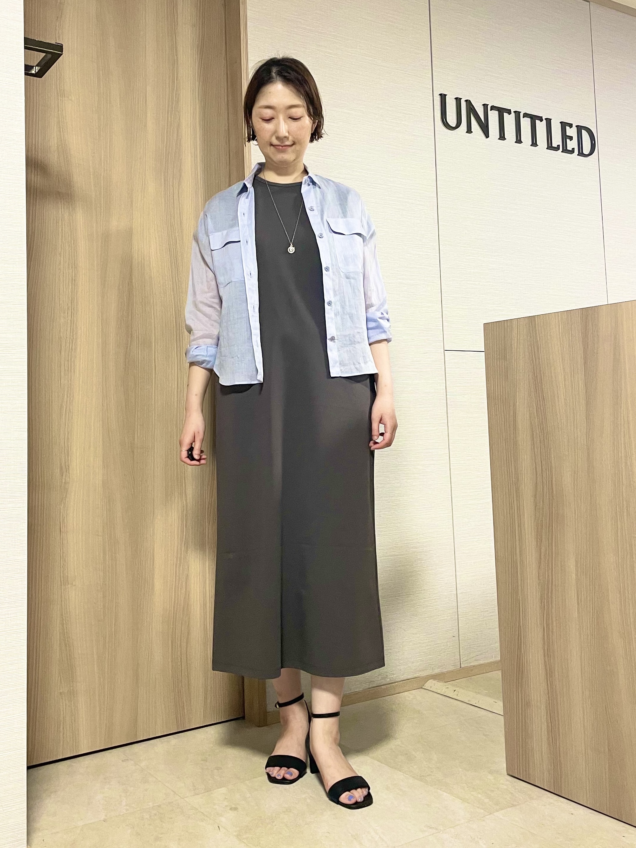 aliceさんの「UNTITLED｜【古畑星夏さん着用/接触冷感】ドライタッチシャツ」を使ったコーディネート