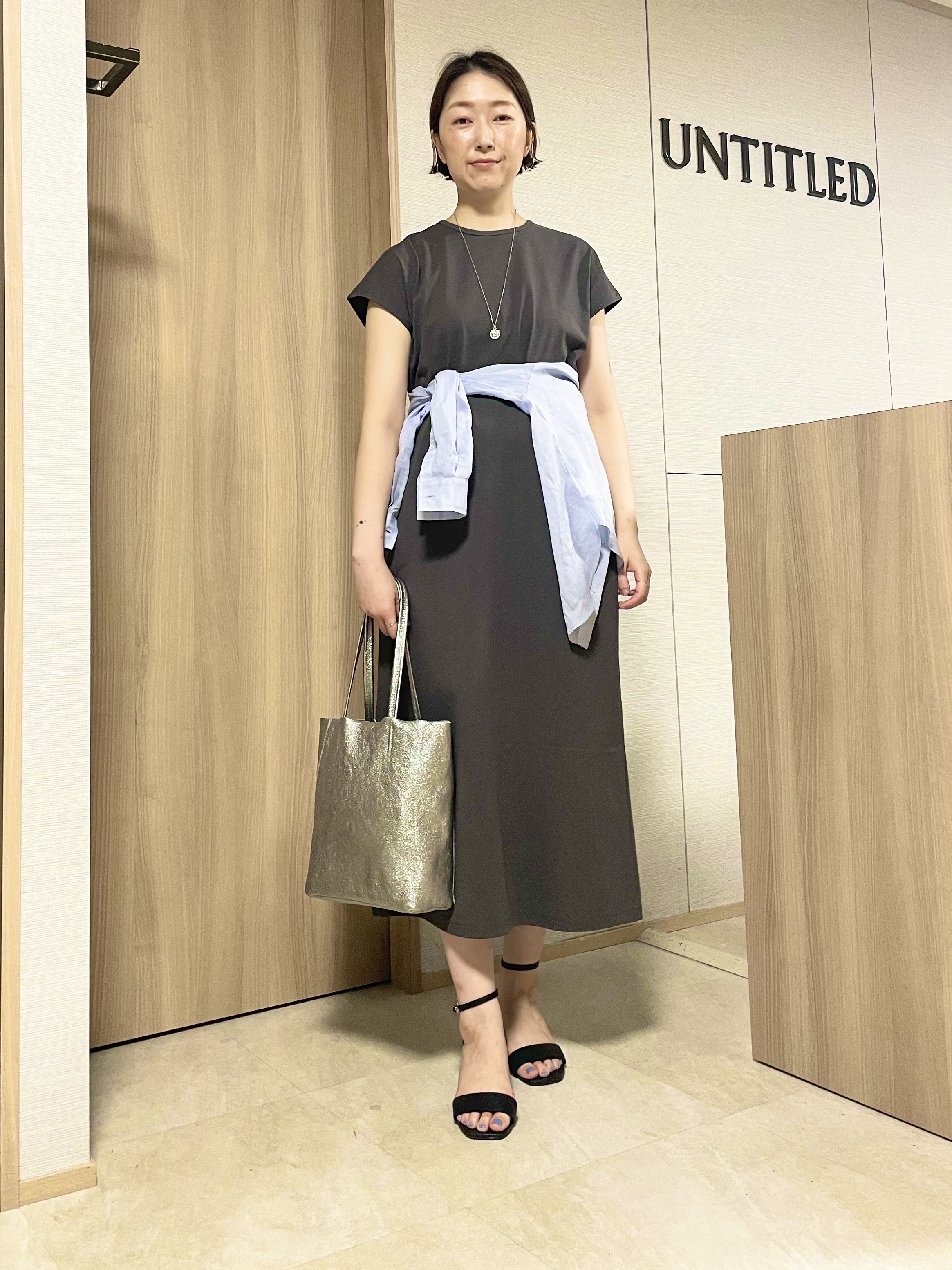 aliceさんの「UNTITLED｜【古畑星夏さん着用/接触冷感】ドライタッチシャツ」を使ったコーディネート