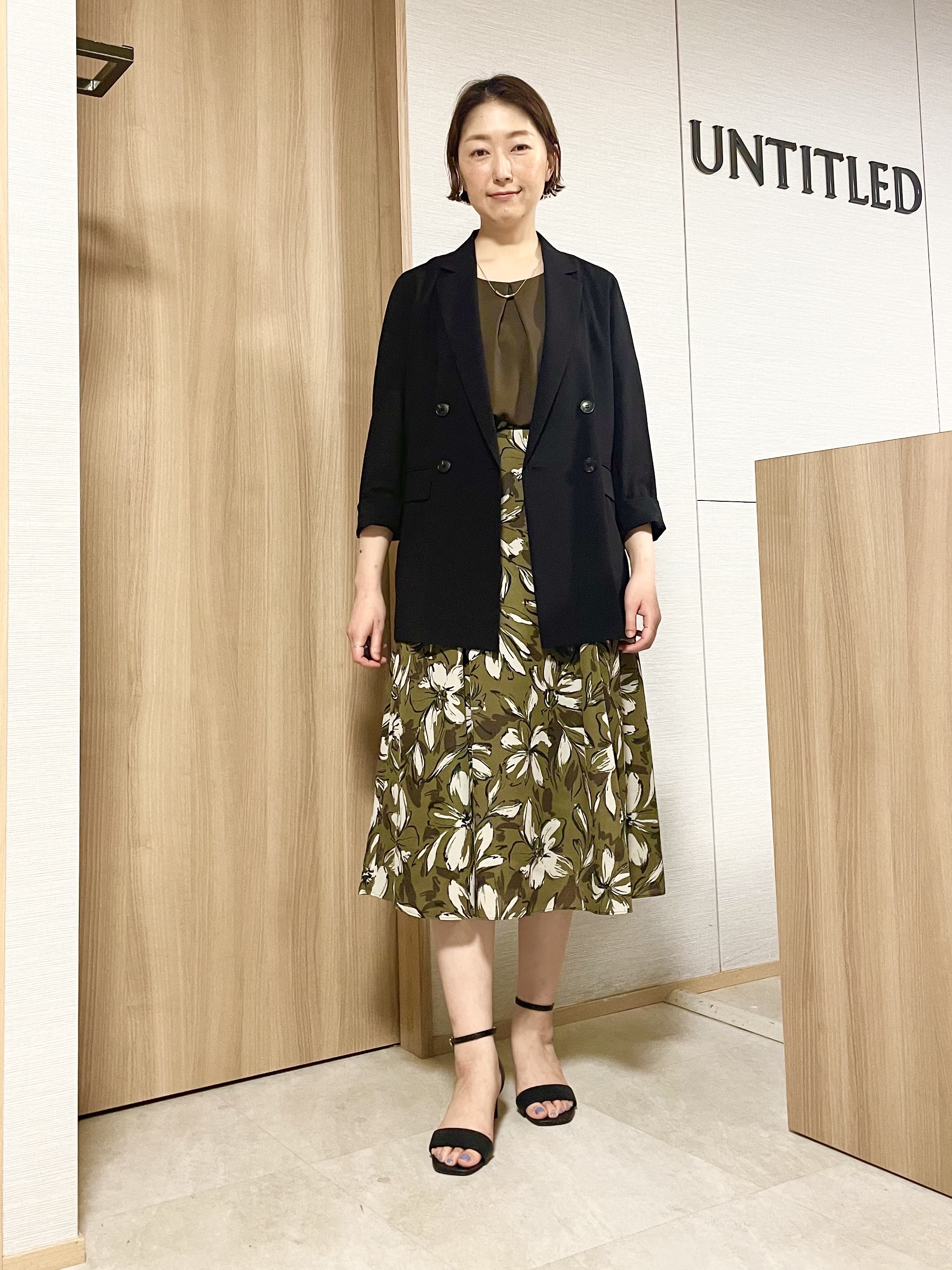 aliceさんの「UNTITLED｜【セットアップ可/接触冷感/通気性】ドライシアーダブルジャケット」を使ったコーディネート