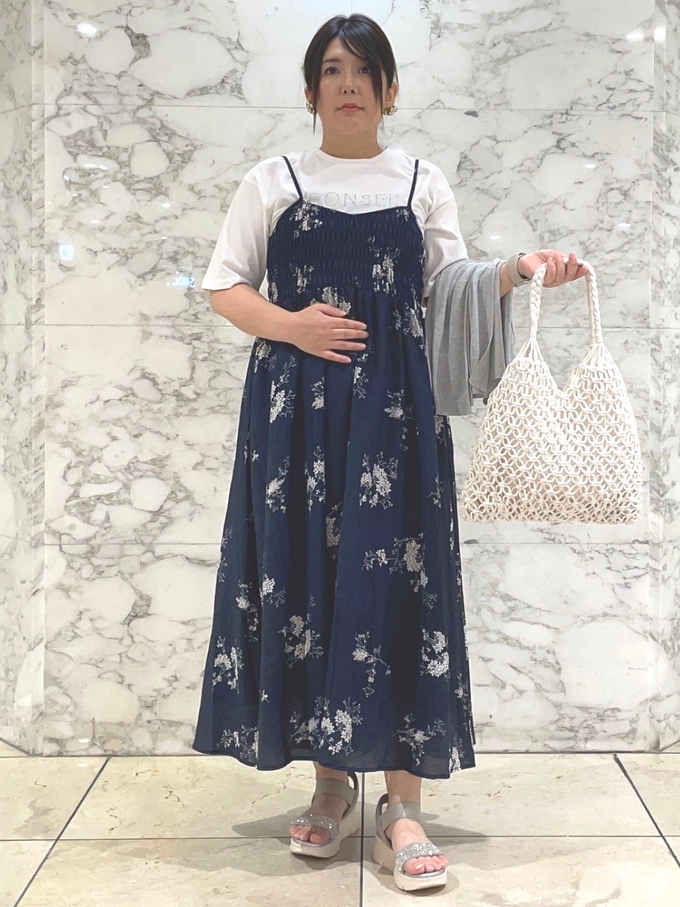 MH☆さんの「grove｜高評価！【接触冷感／UVカットetc】ベーシックショートカーディガン」を使ったコーディネート